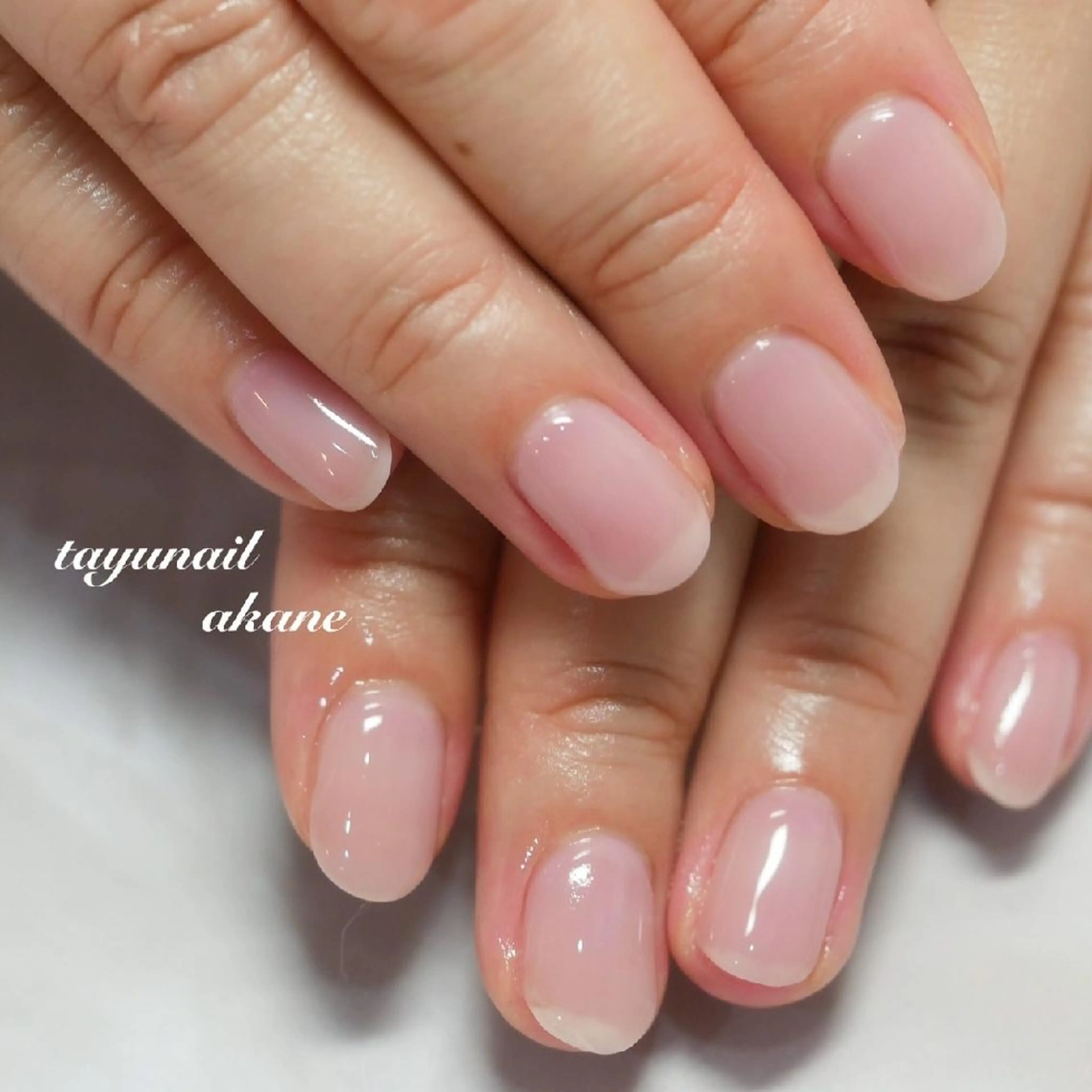 ネイル ブルー ジェルネイル ワンカラーネイル パラジェル ネイルサロン 【たゆnail】のネイルデザイン