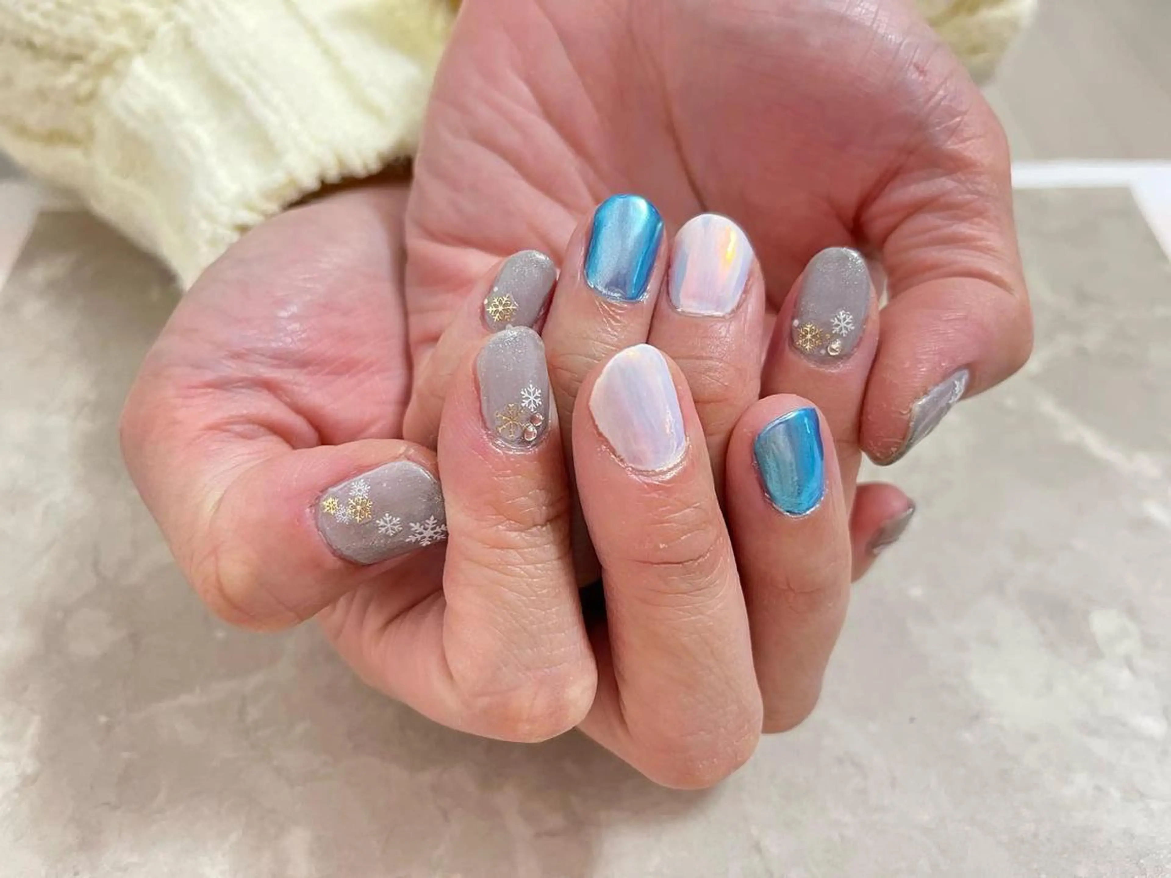 ネイル ミラーネイル Luxy YUKIのネイルデザイン