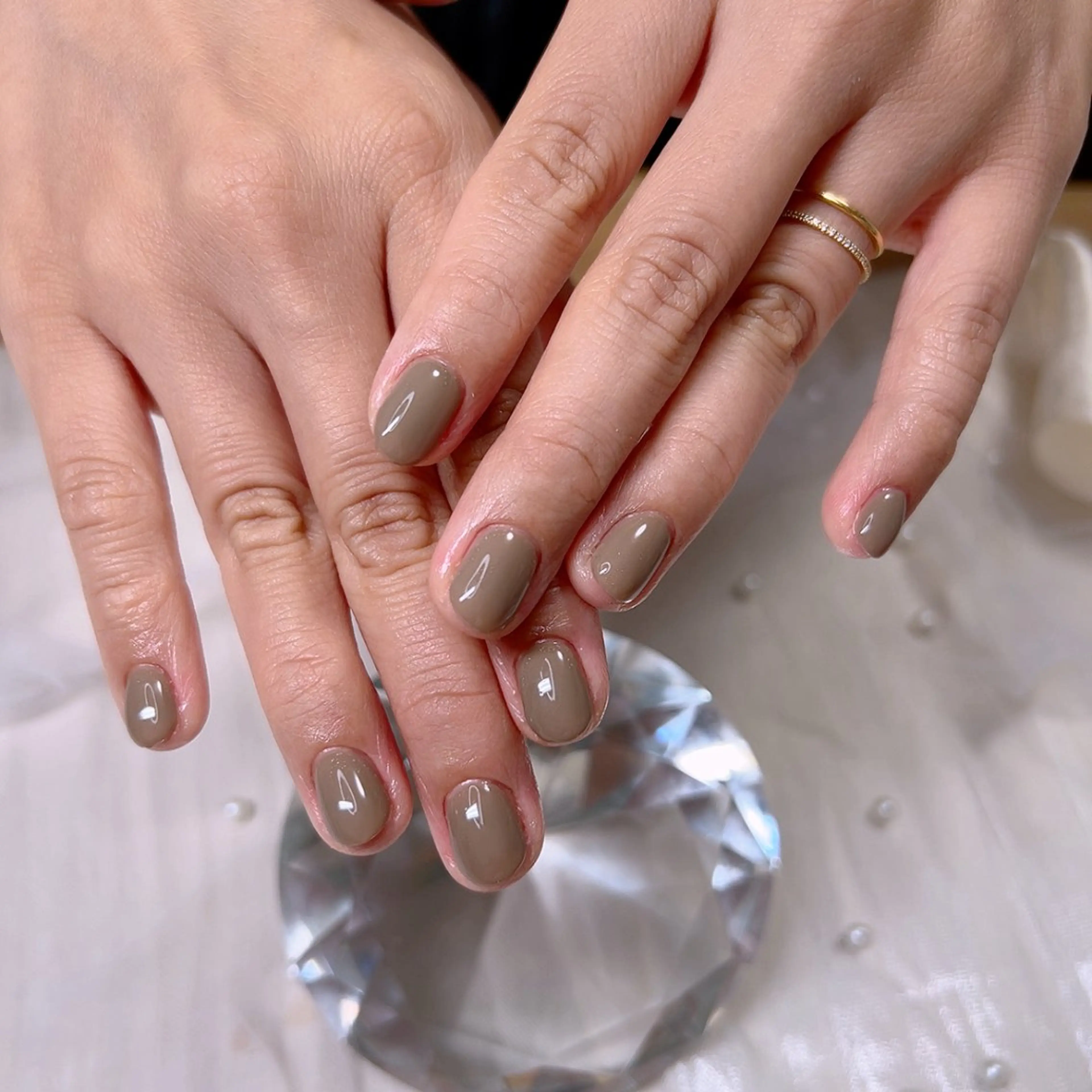 ネイル オフィスネイル ワンカラーネイル シンプルネイル Cute Tips nailのネイルデザイン