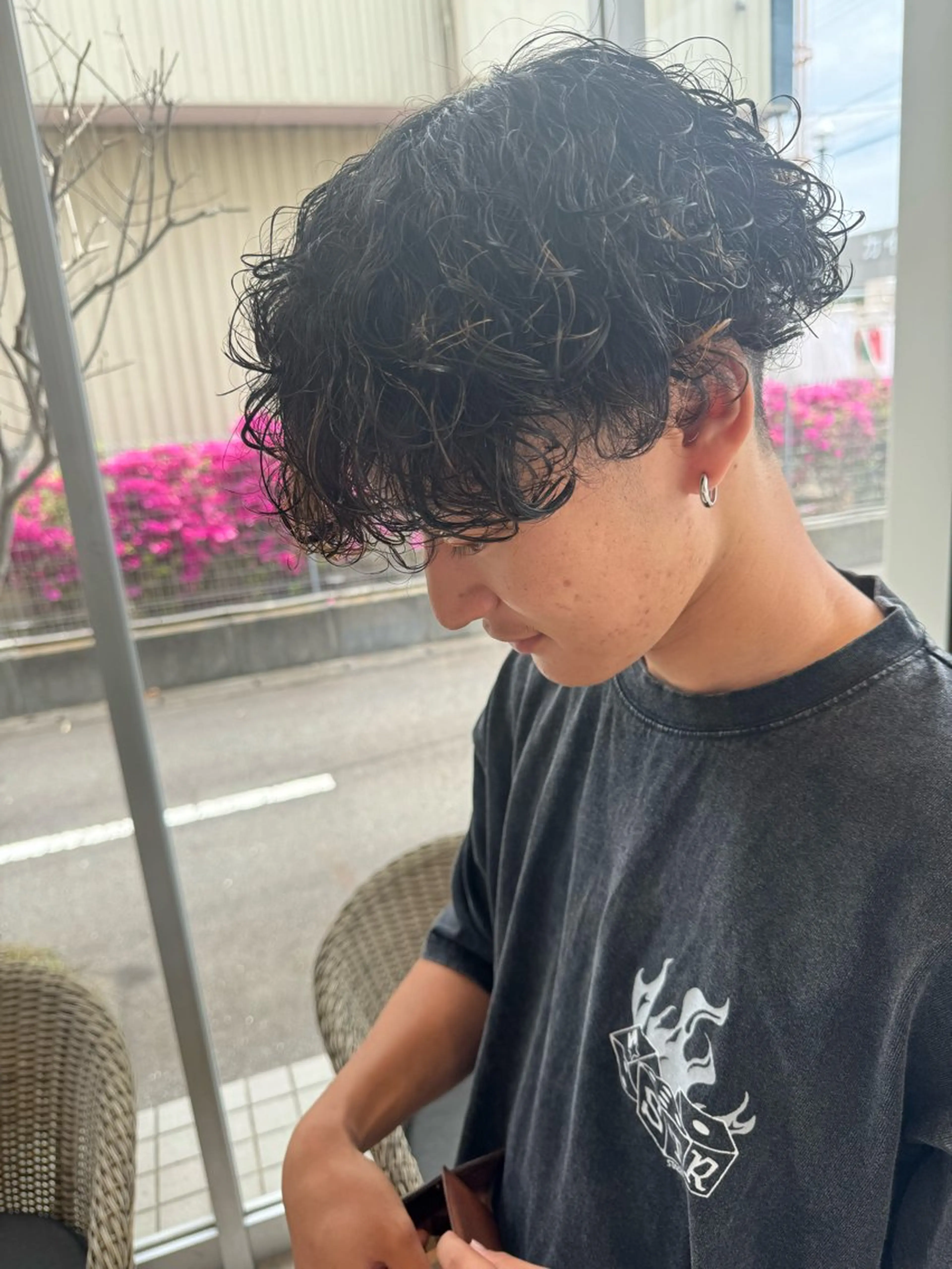 パーマ メンズ 松永 果菜のヘアスタイル