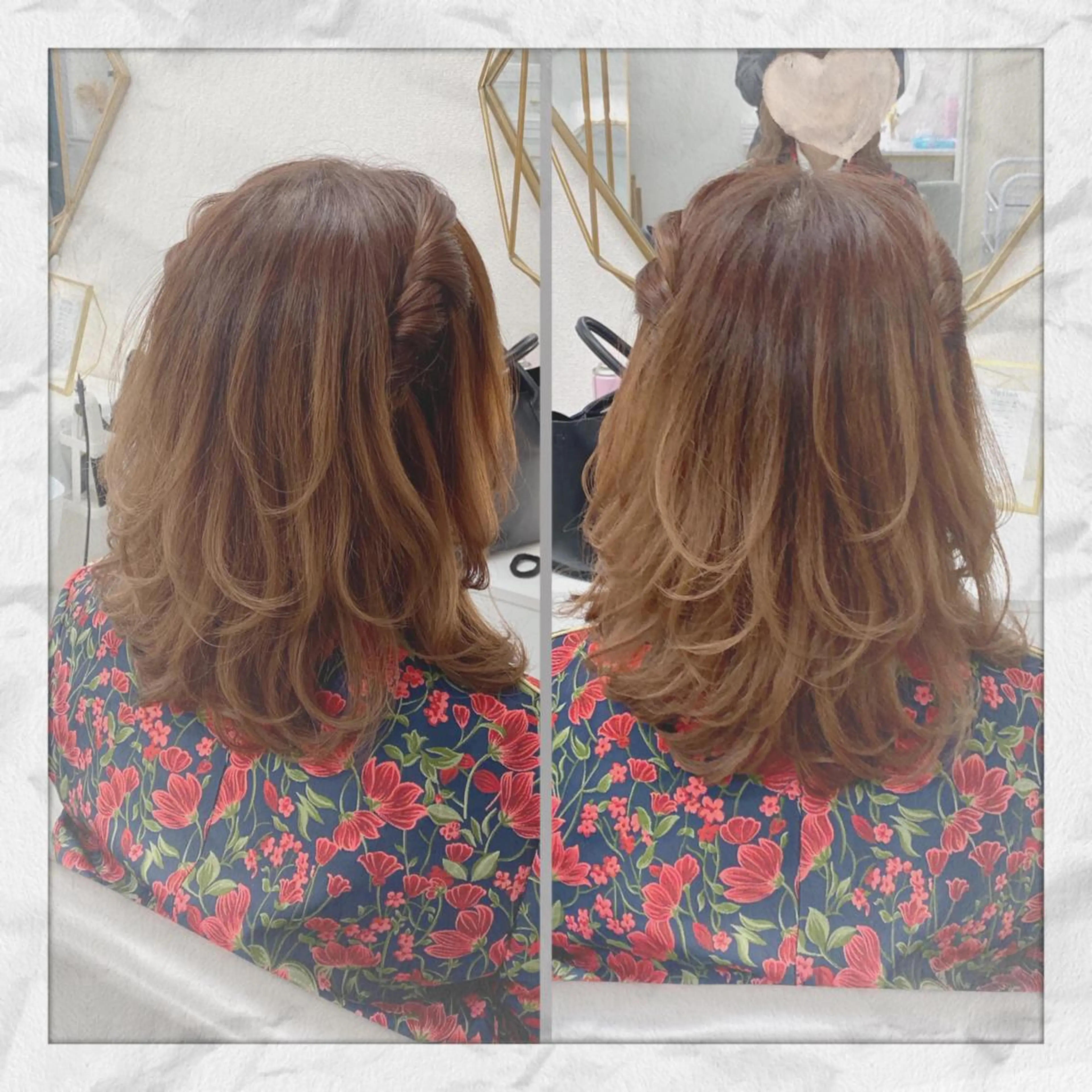 ミディアム ヘアアレンジ ヘアセット ヘアセット/着付け 𓇼 松本 夏美𓇼のヘアスタイル