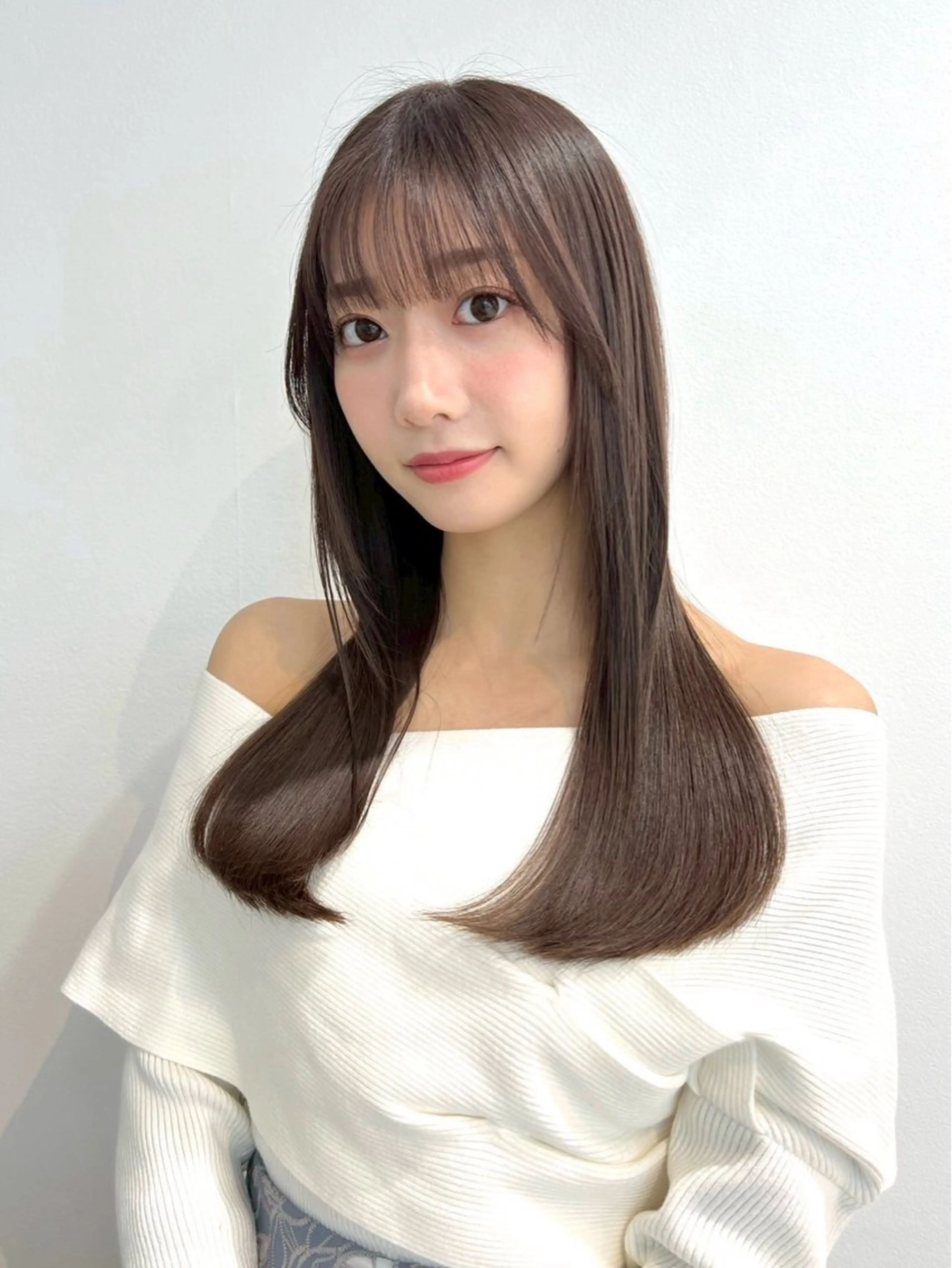 ミディアム 髪質改善 カット ヘアカラー 縮毛矯正 トリートメント 新越谷/ボブ 店長shoukiのヘアスタイル