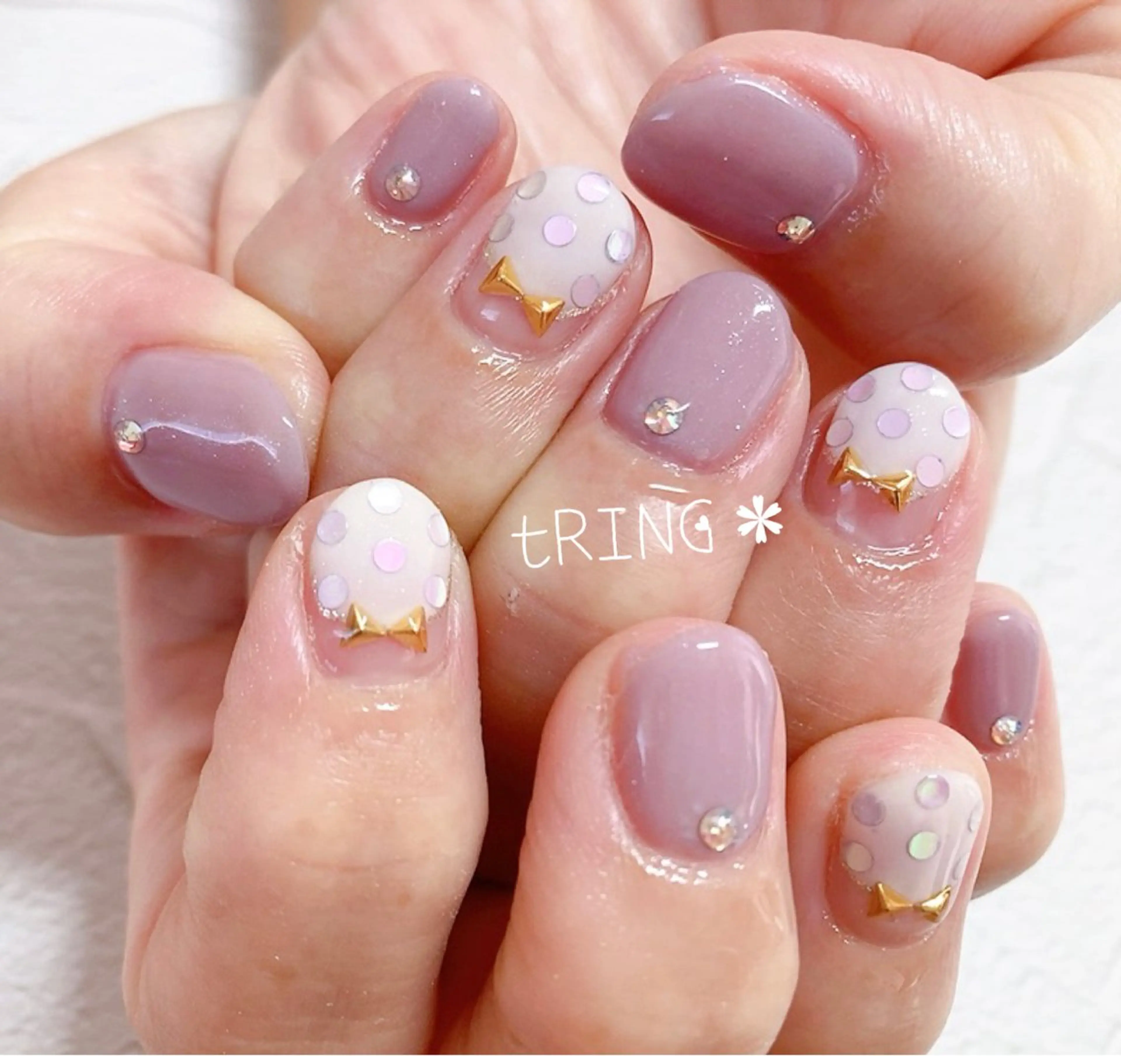 ネイル ハンドネイル tRING＊ しいの木台のネイルデザイン