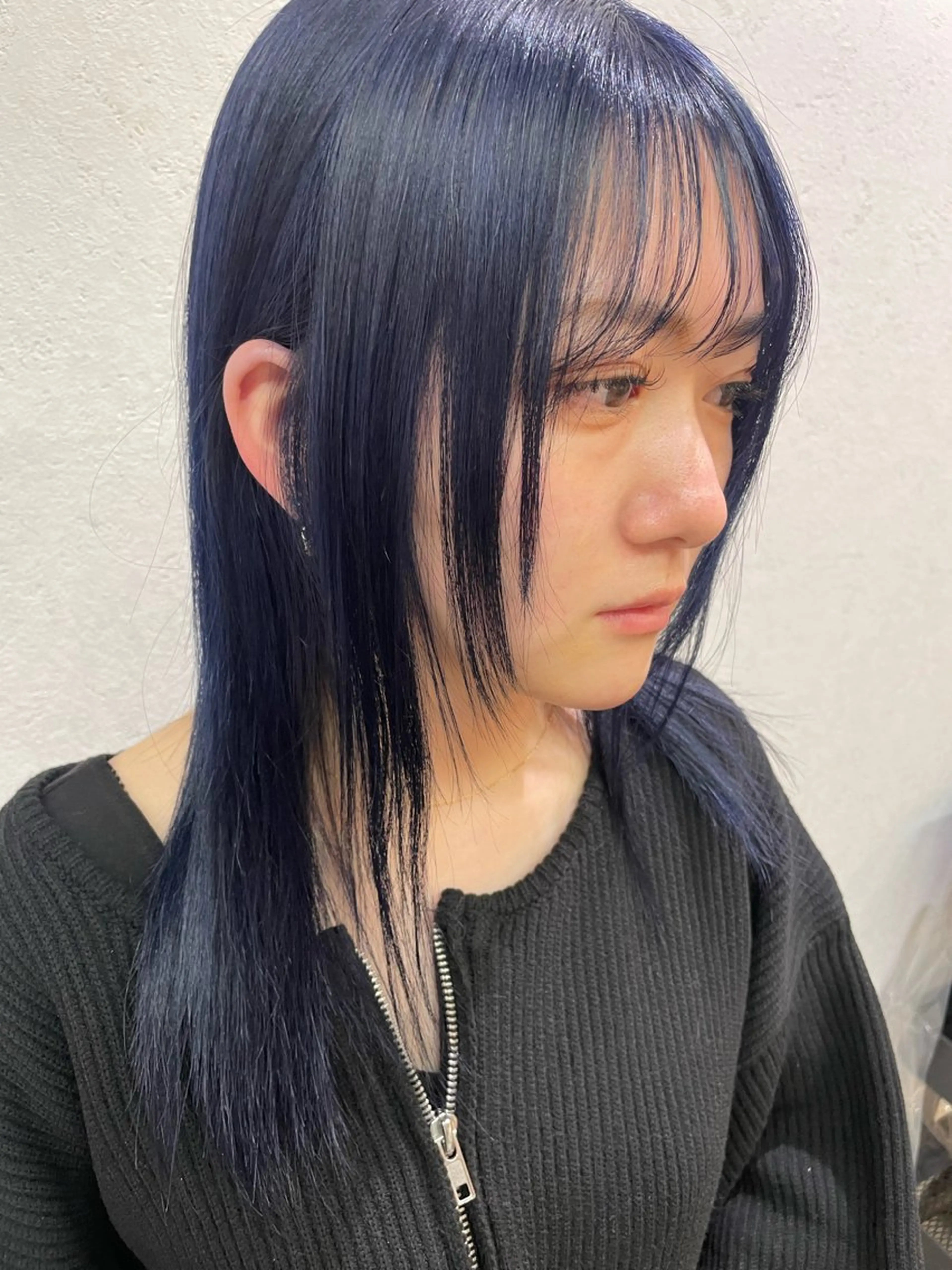 セミロング カラー レイン🌏🌱 似合わせ/ハイトーンのヘアスタイル