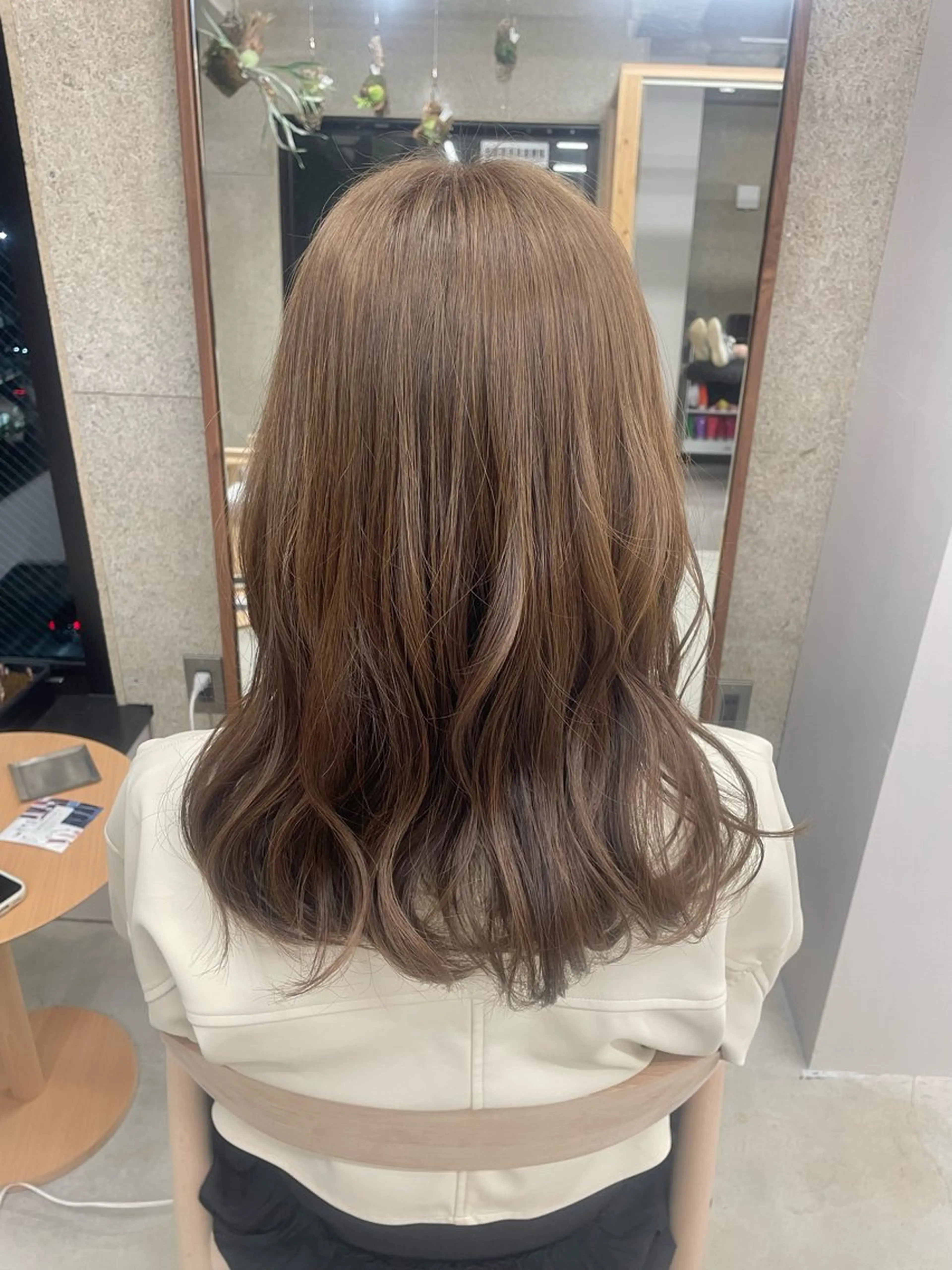 セミロング カラー ベージュカラー 透明感カラー オリーブベージュ オレンジ ヘアカラー 『SiLO』 rumiのヘアスタイル