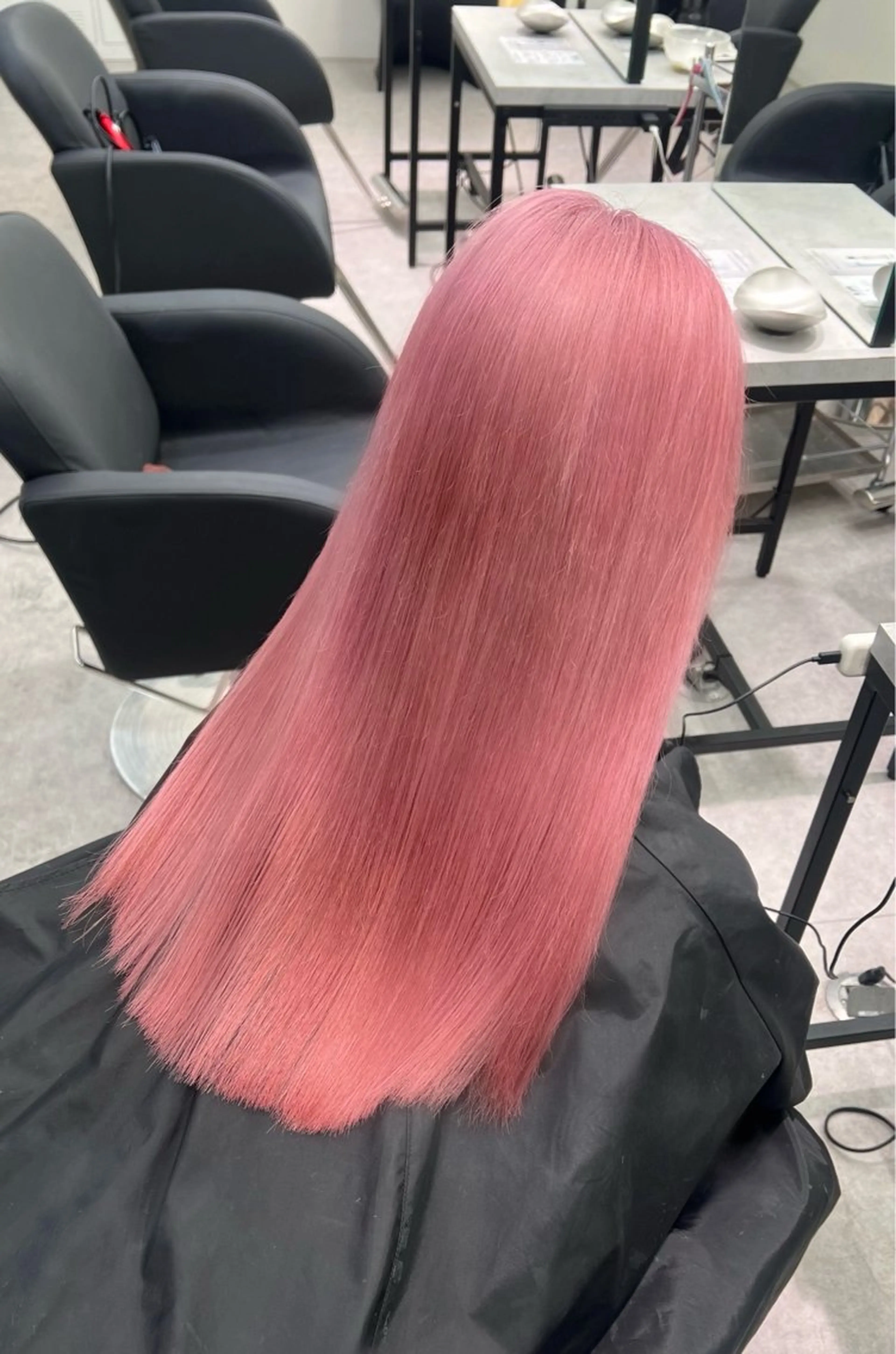 ロング カラー ブリーチ ピンクカラー ヘアカラー 渋谷ハイトーン/ エクステ/さきののヘアスタイル