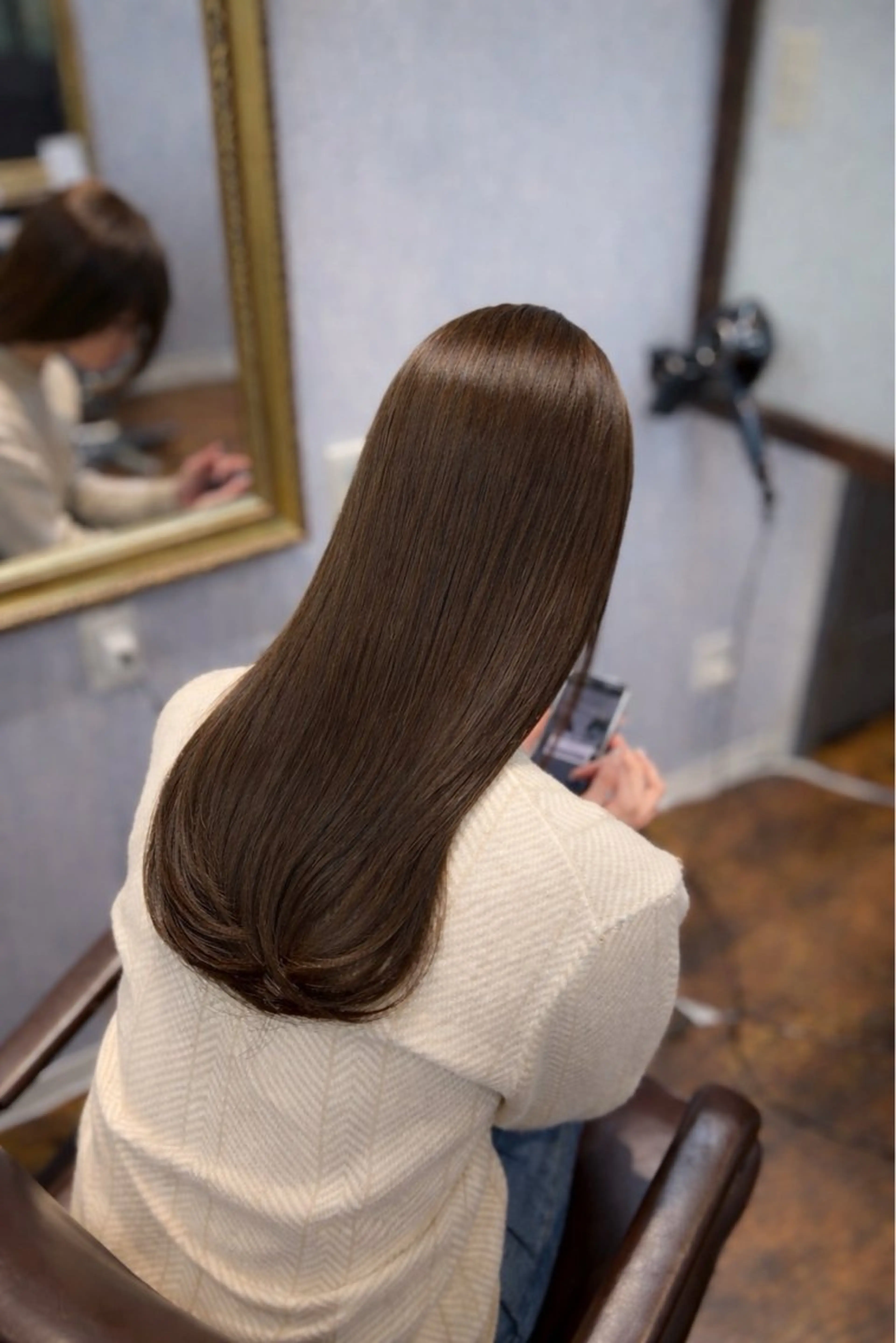 ロング カット 縮毛矯正 トリートメント ✨髪質改善特化✨ Romyリョージ✨のヘアスタイル