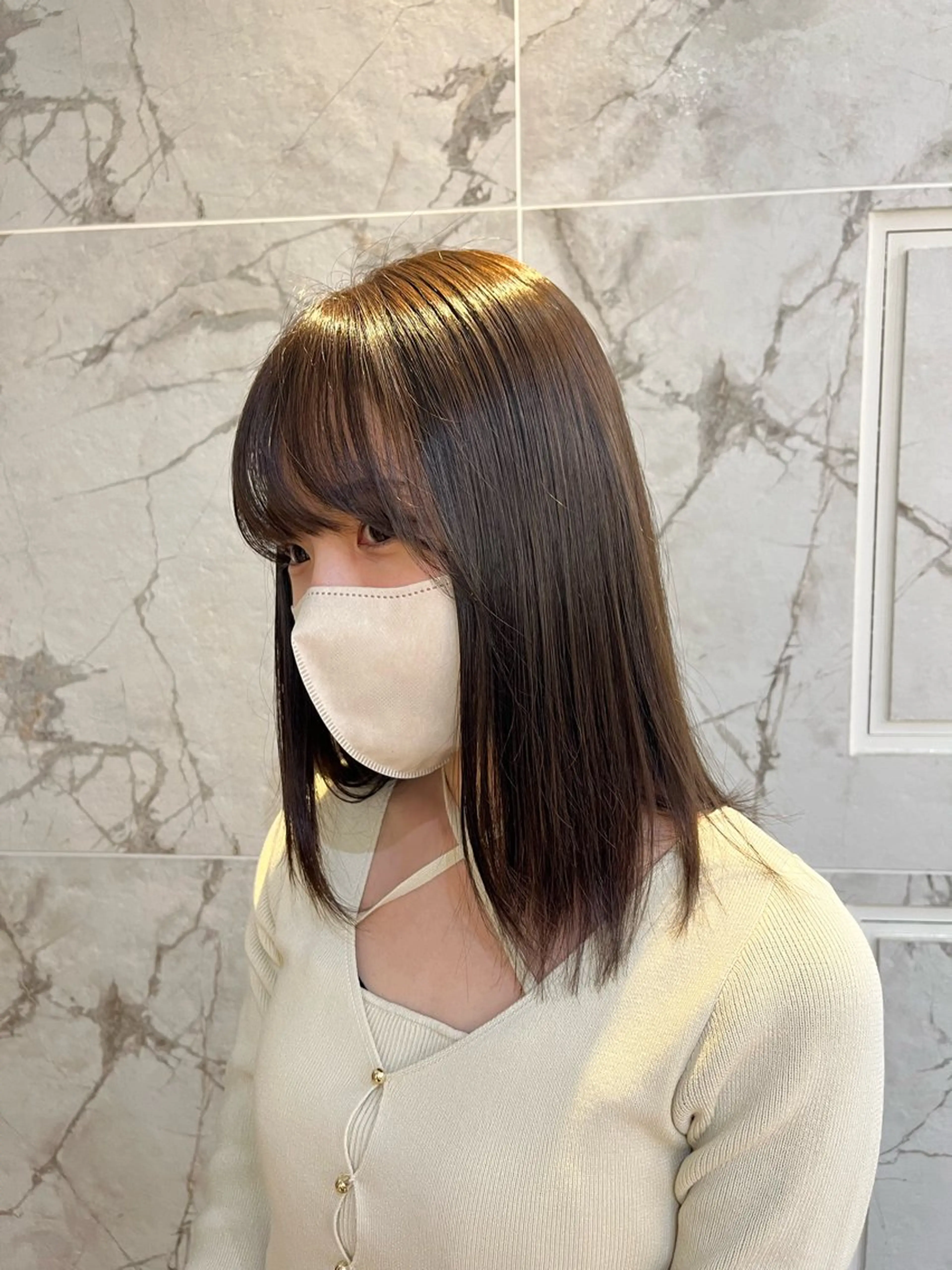 《💭トリートメント付き💭》可愛くなりたい方必見🎀🤍〖モデル限定価格❕〗【透明感カラー🍽】ロング料金なし⭐️の写真