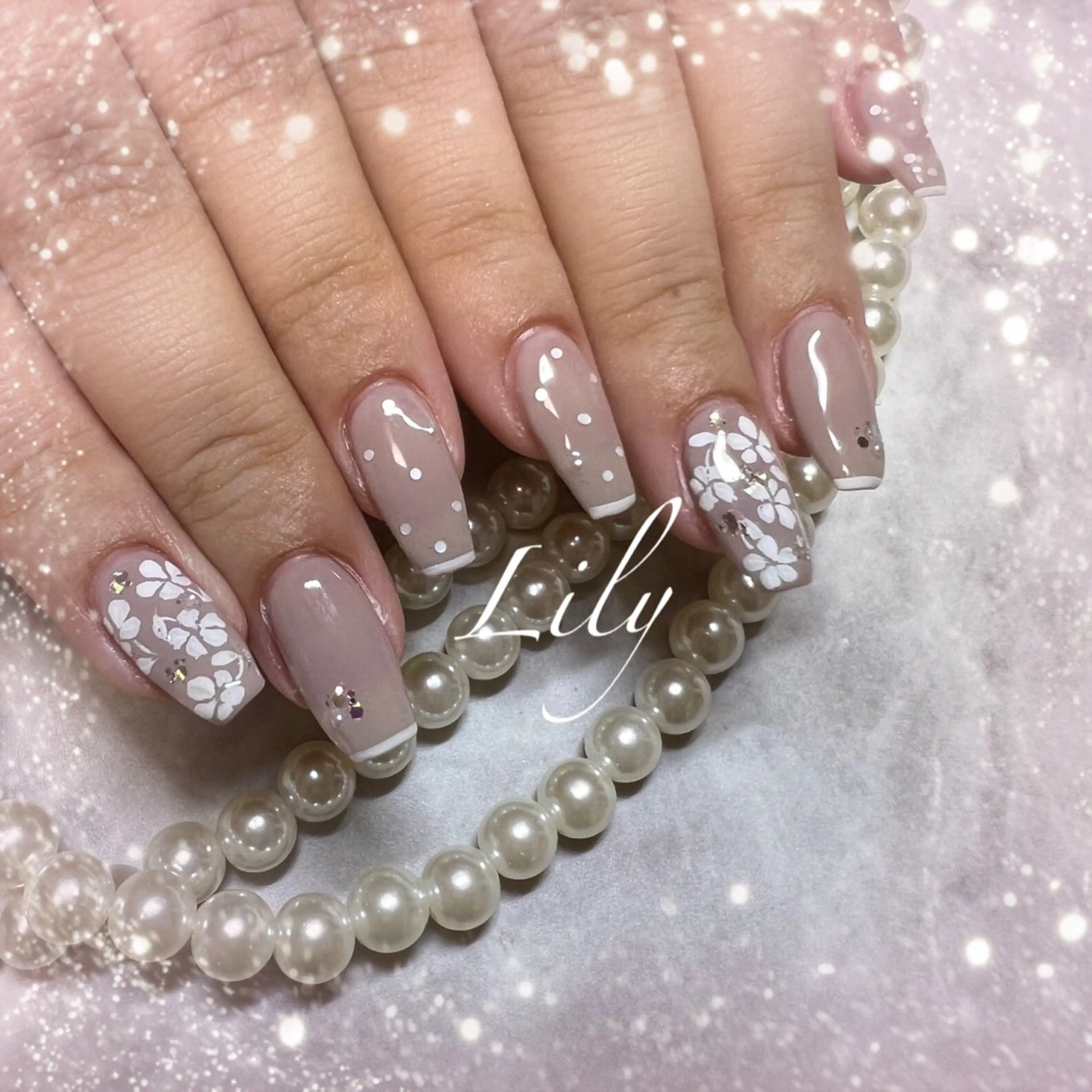 ネイル ハンドネイル Lily*nail 🌻Mii🌻のネイルデザイン