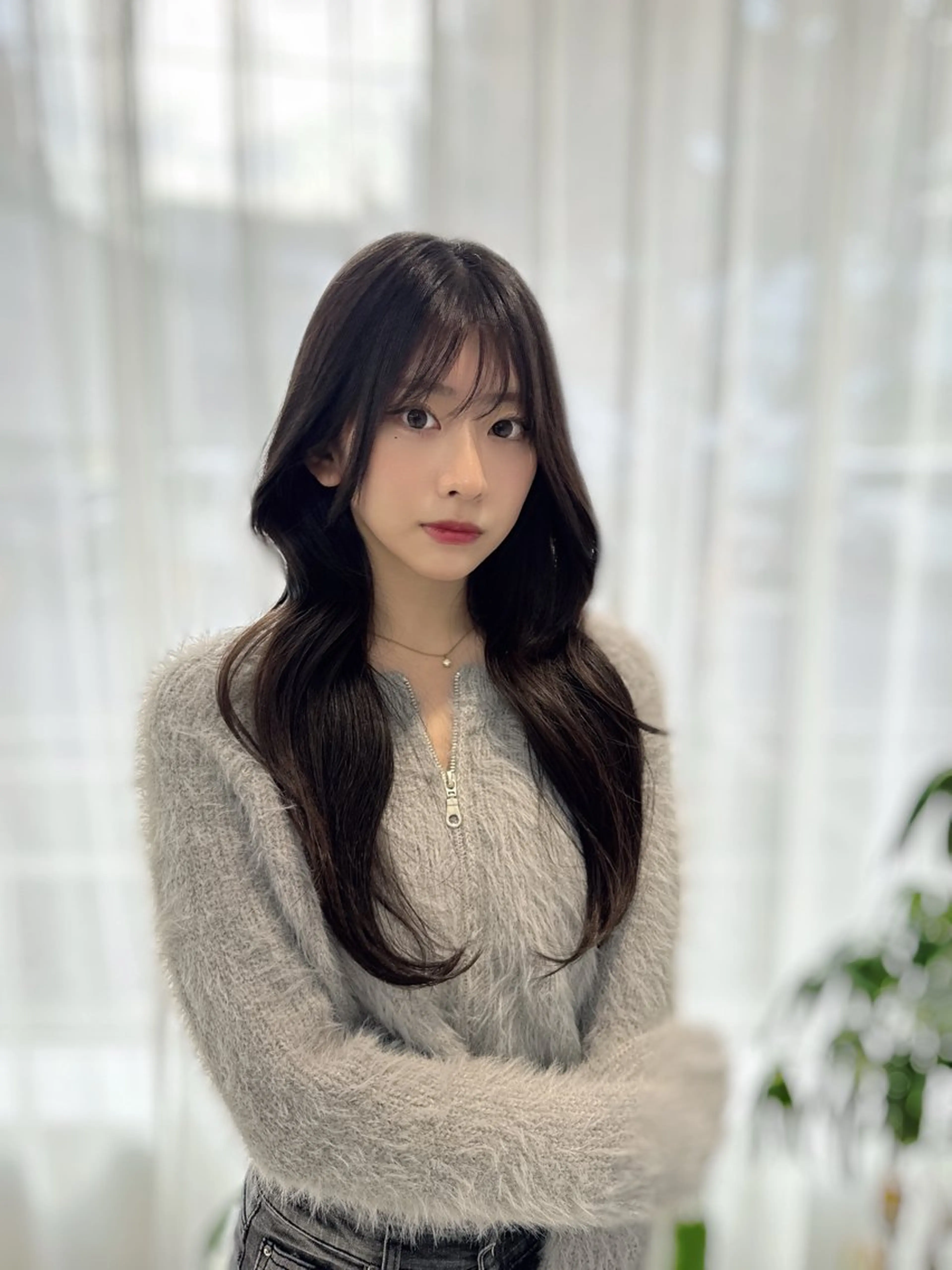 ロング 中顔面短縮 顔まわり新田大翔のヘアスタイル