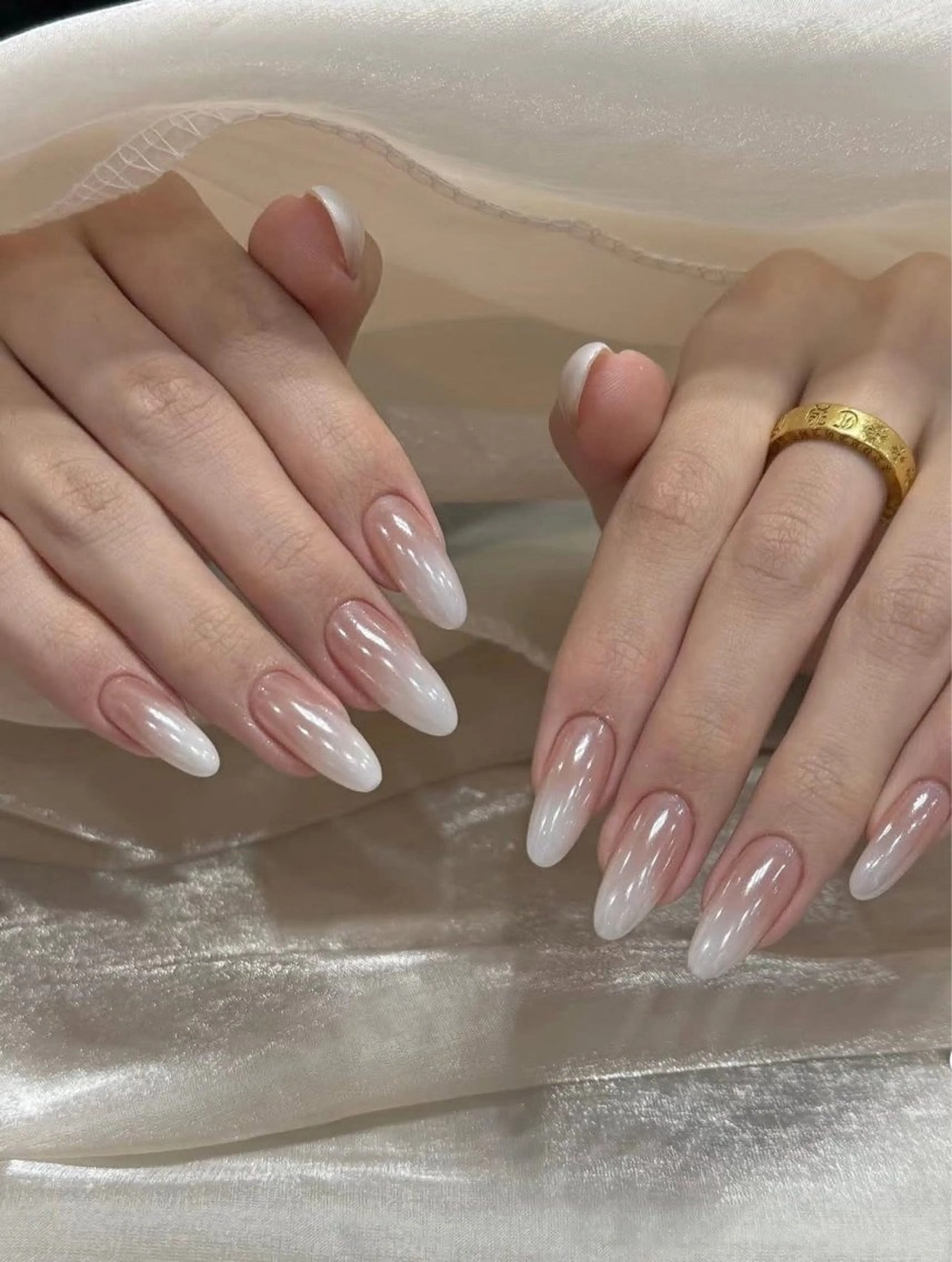 ネイル アートネイル クリアネイル ジェルネイル ハート 韓国ネイル Kawaii _Nailのネイルデザイン