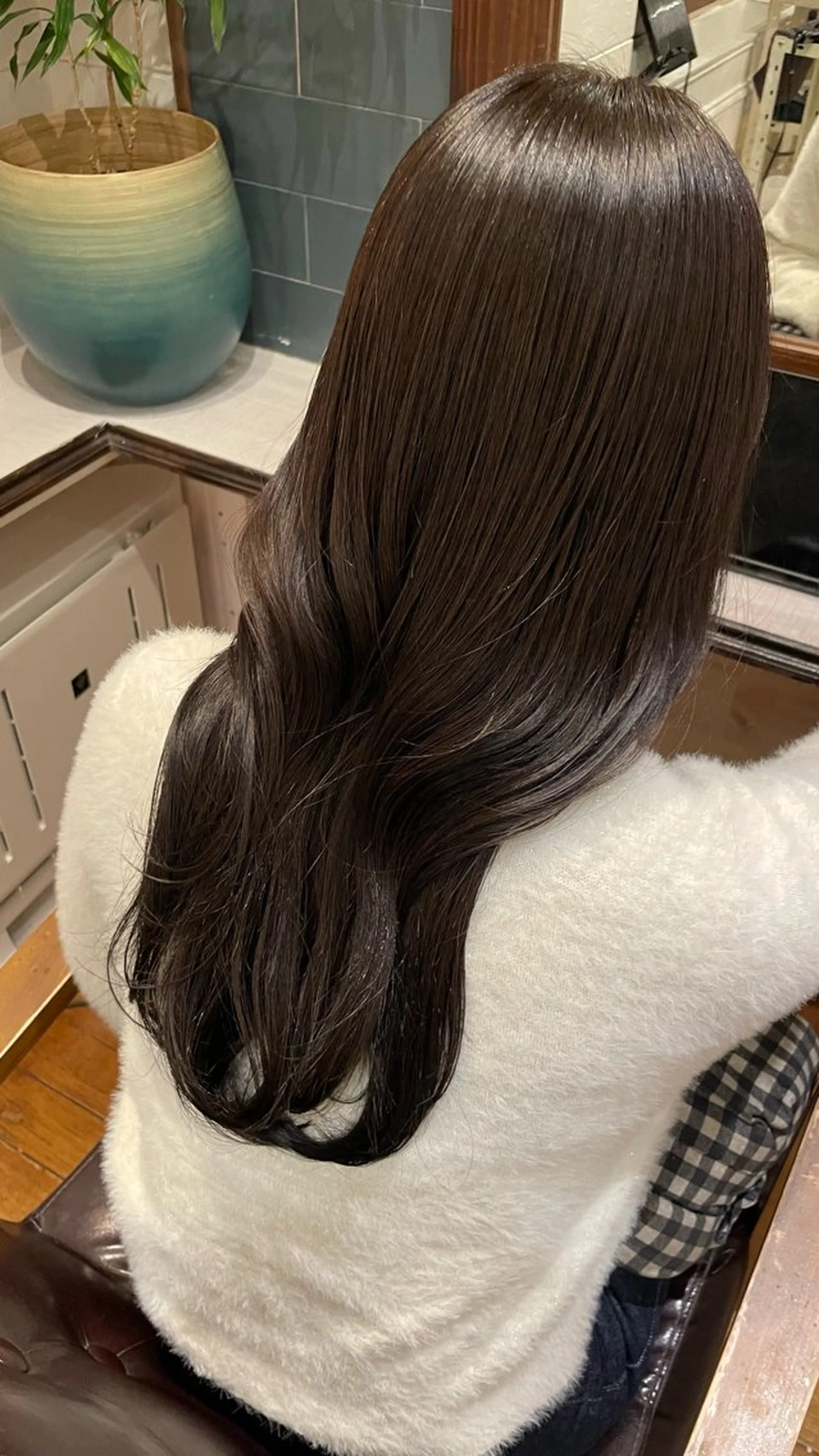 ロング ボブ/縮毛矯正/レイ ヤー♡Natsukiのヘアスタイル