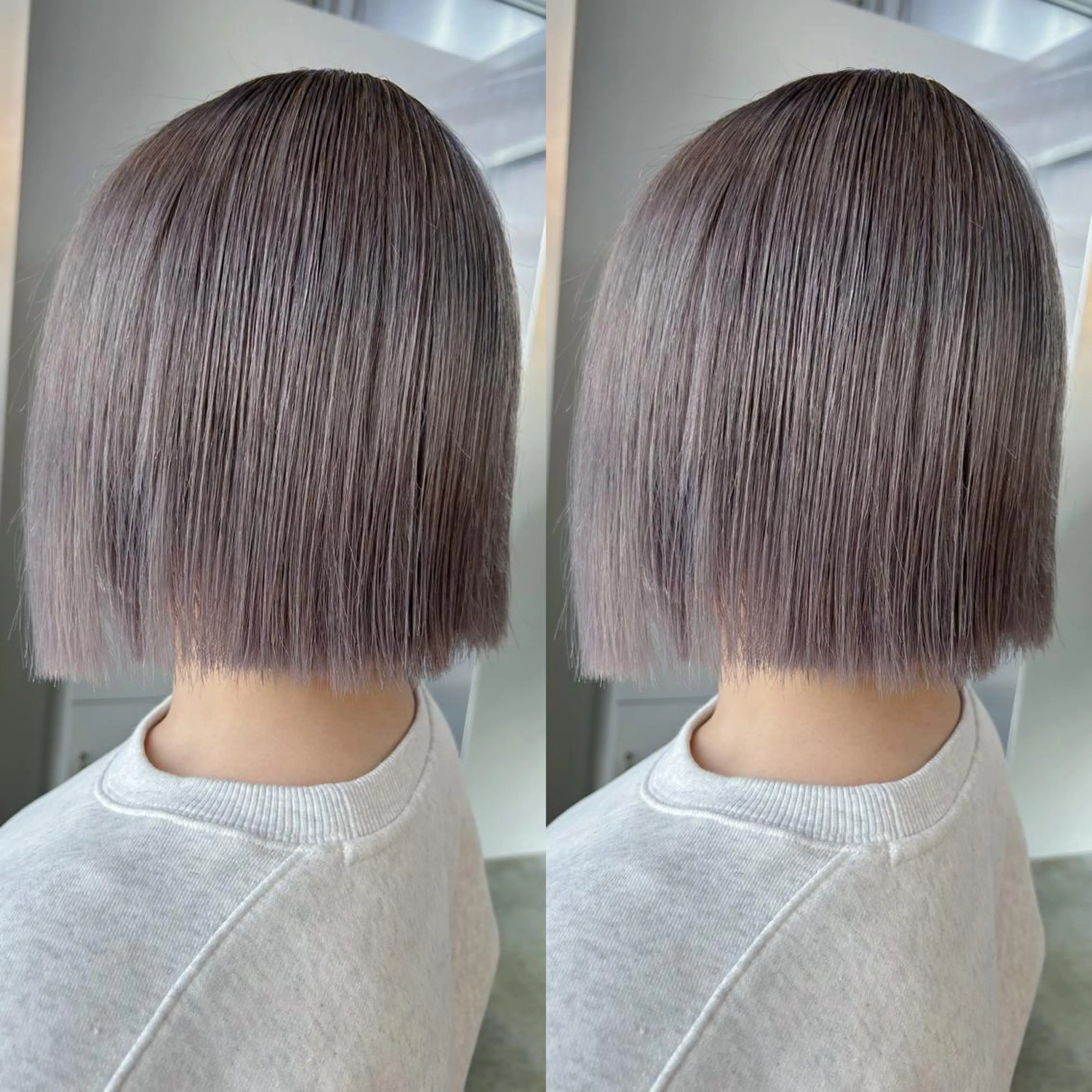 ミディアム カラー ヘアカラー トリートメント yoriダブルカラー 代表すがわらのヘアスタイル