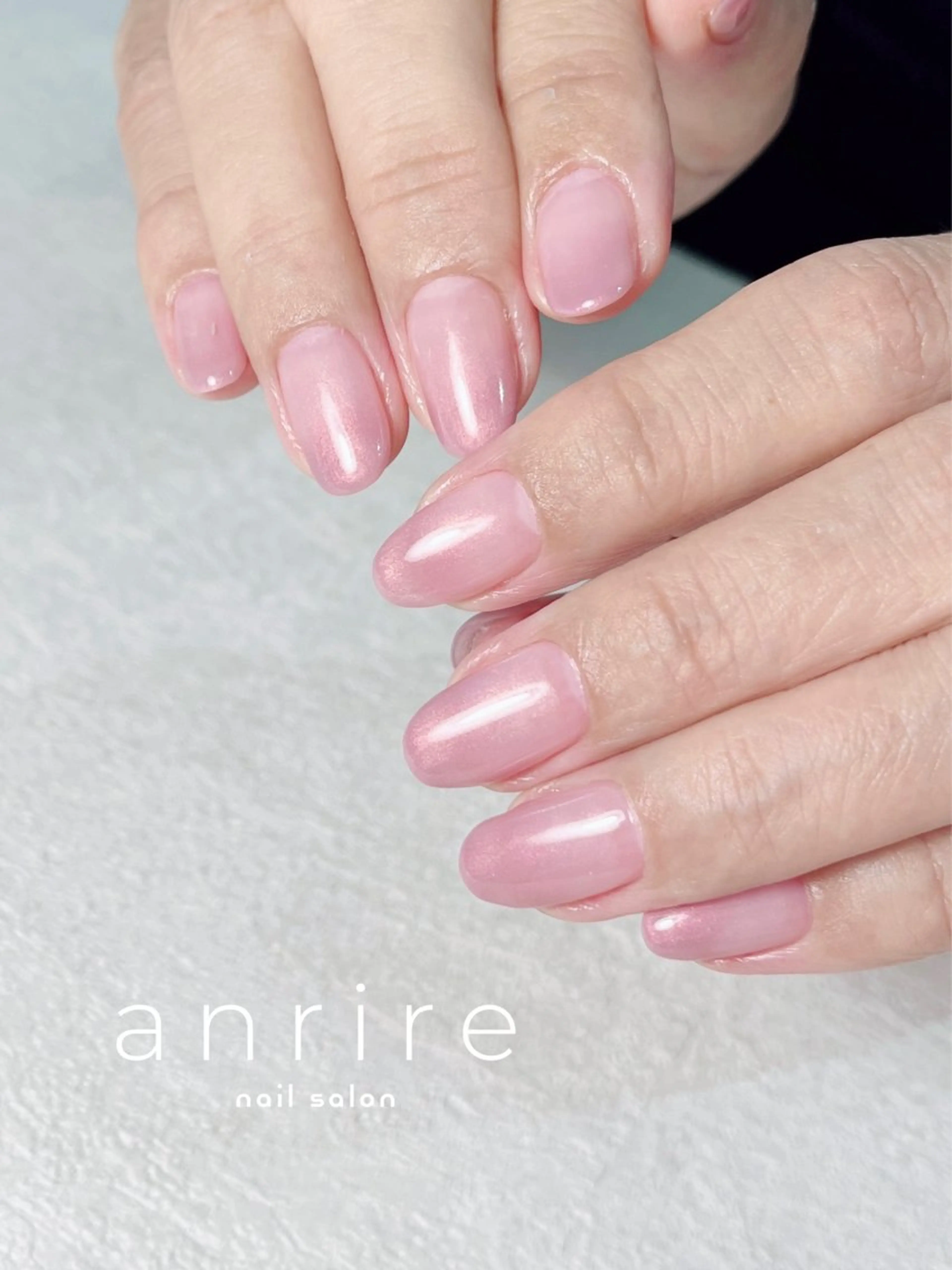ネイル ジェルネイル グラデーション オフィスネイル パラジェル ピンク ハンドネイル nailsalon anrireのネイルデザイン