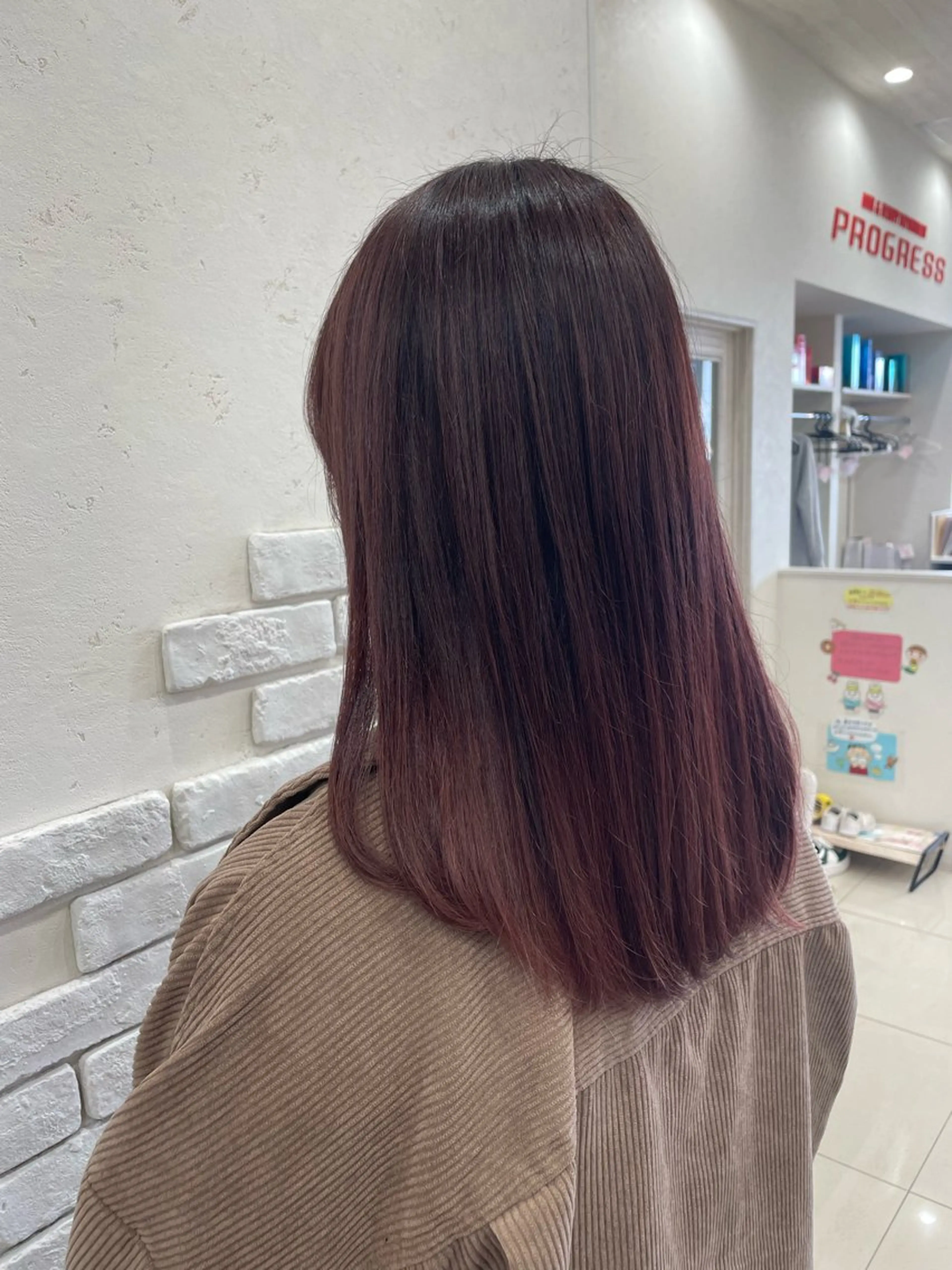 セミロング カット ヘアカラー PROGRESS‣‣ 福澤 可音🐯🐝のヘアスタイル