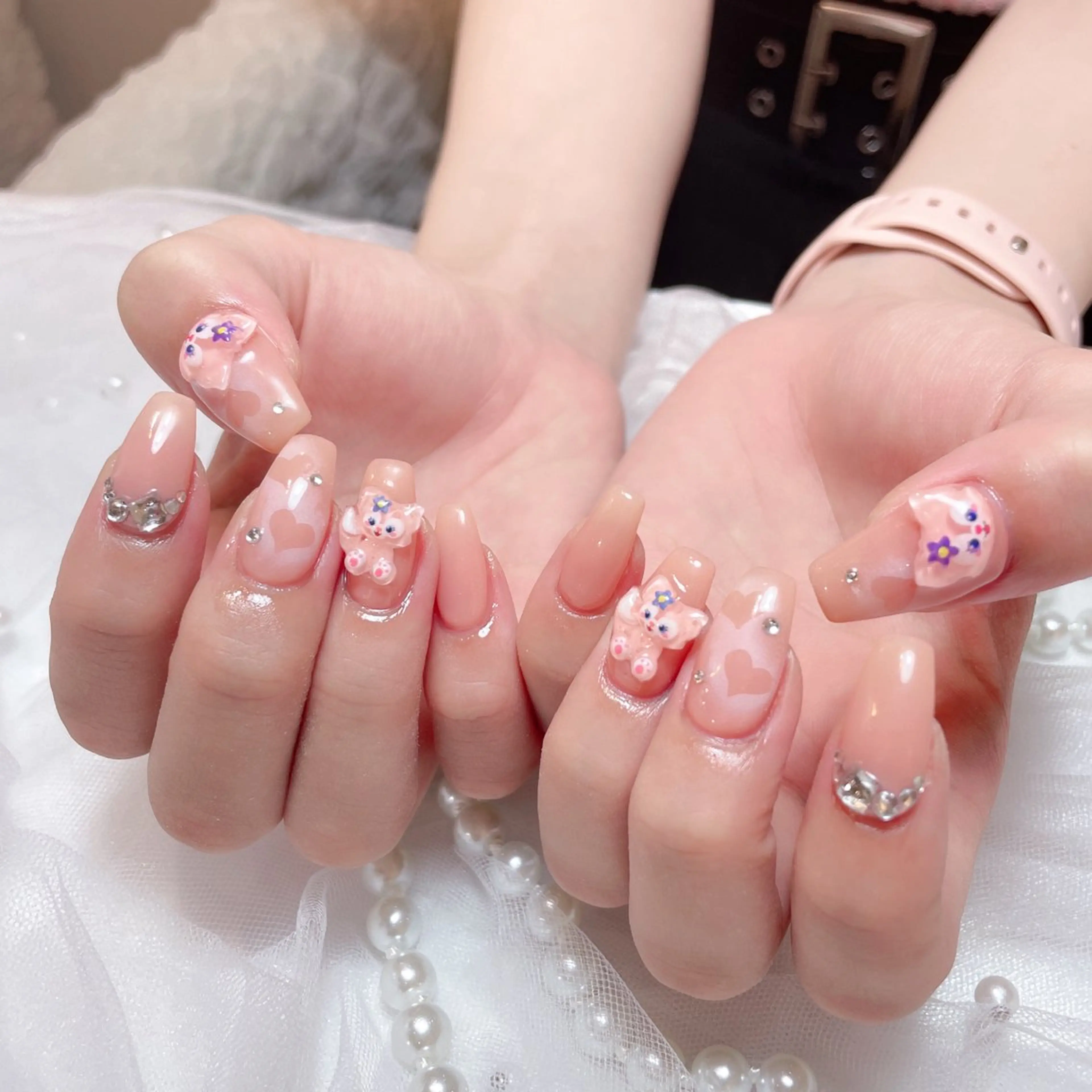 ネイル フットネイル フレンチネイル ジェルネイル ガーリー グラデーション ハンドネイル D.d Nail Moeのネイルデザイン