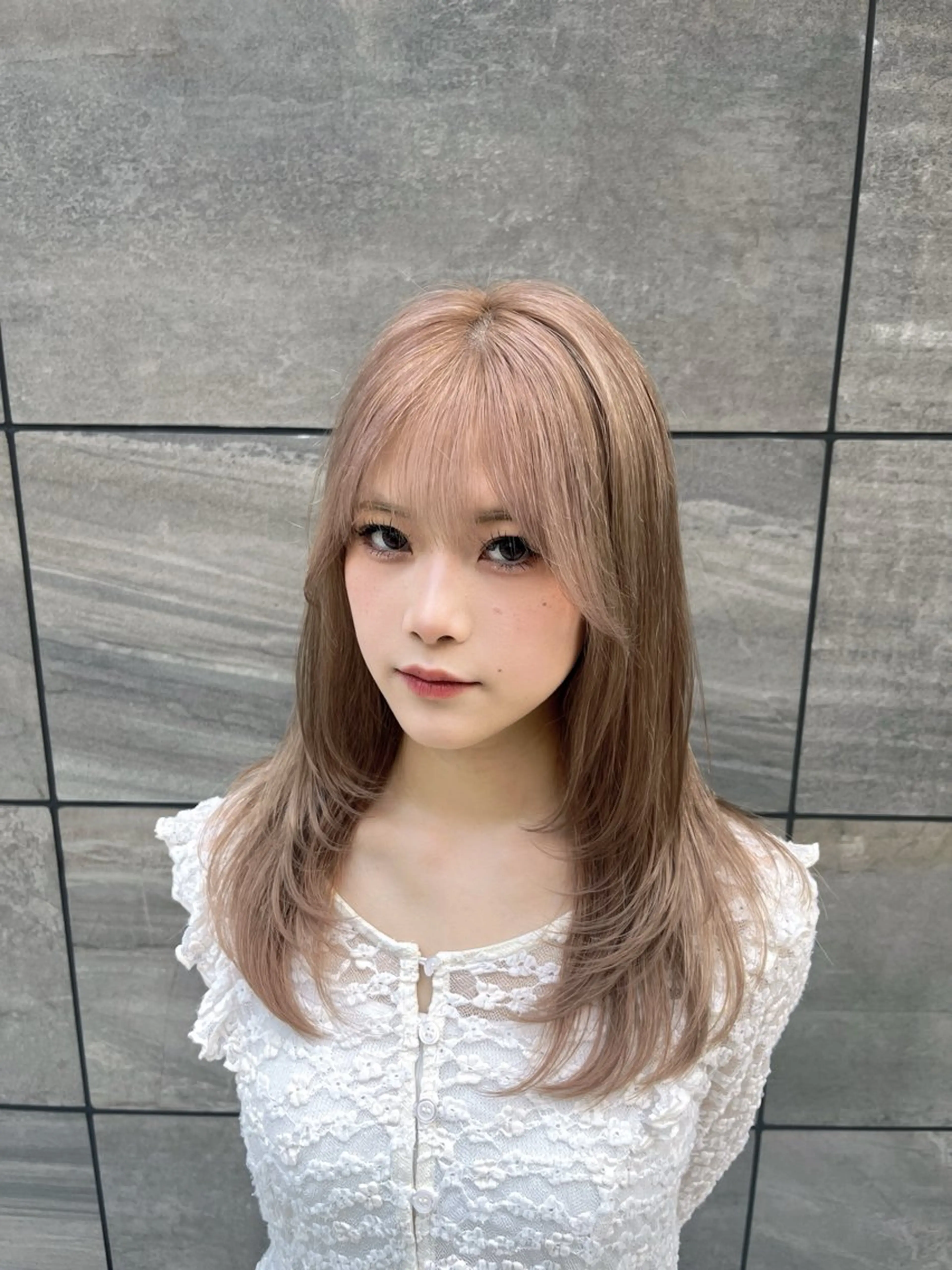 ロング カラー レイヤーカット 越冨　レイヤー/ 顔周り特化/髪質改善のヘアスタイル