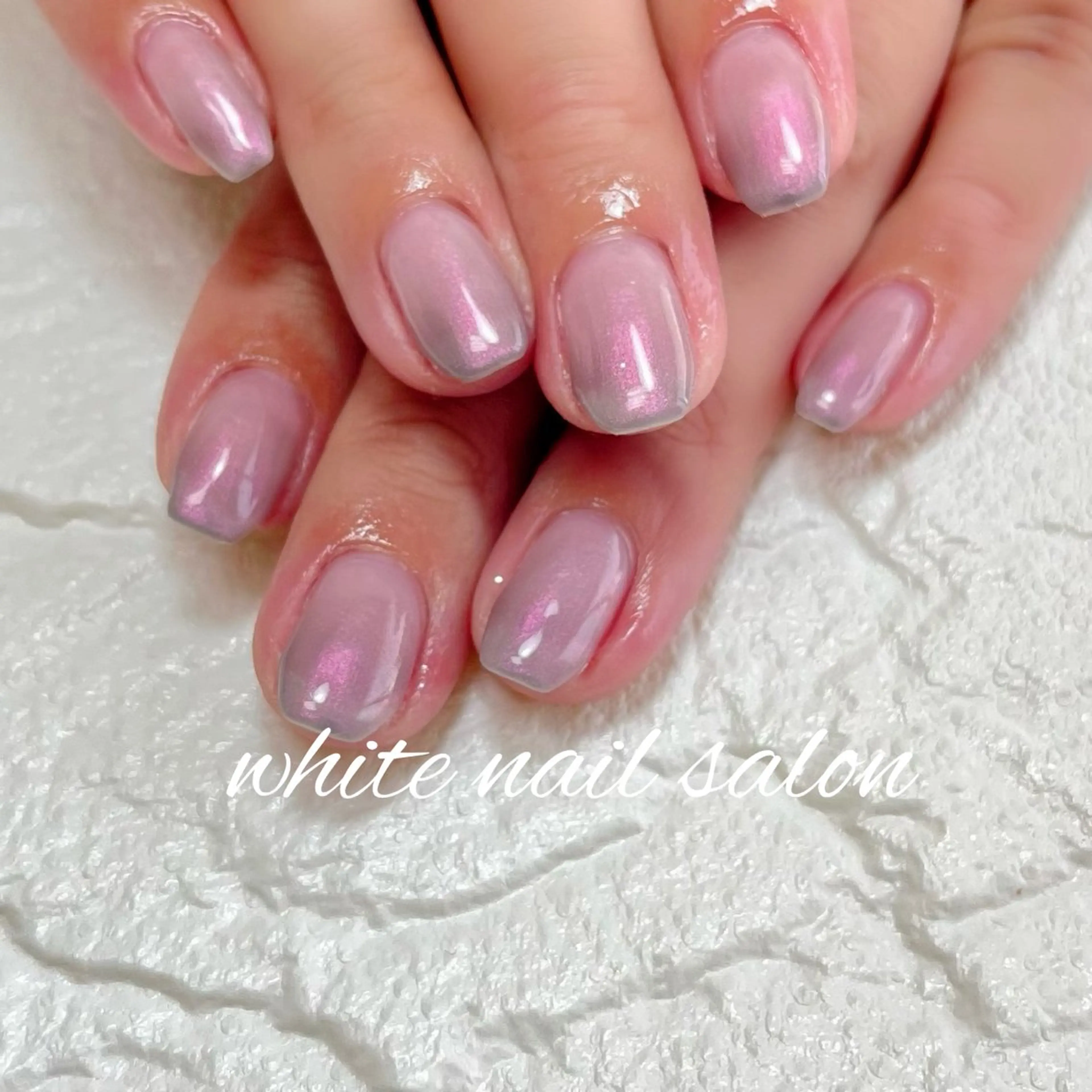 ネイル ラメ(グリッター) シンプルネイル white nail salonのネイルデザイン