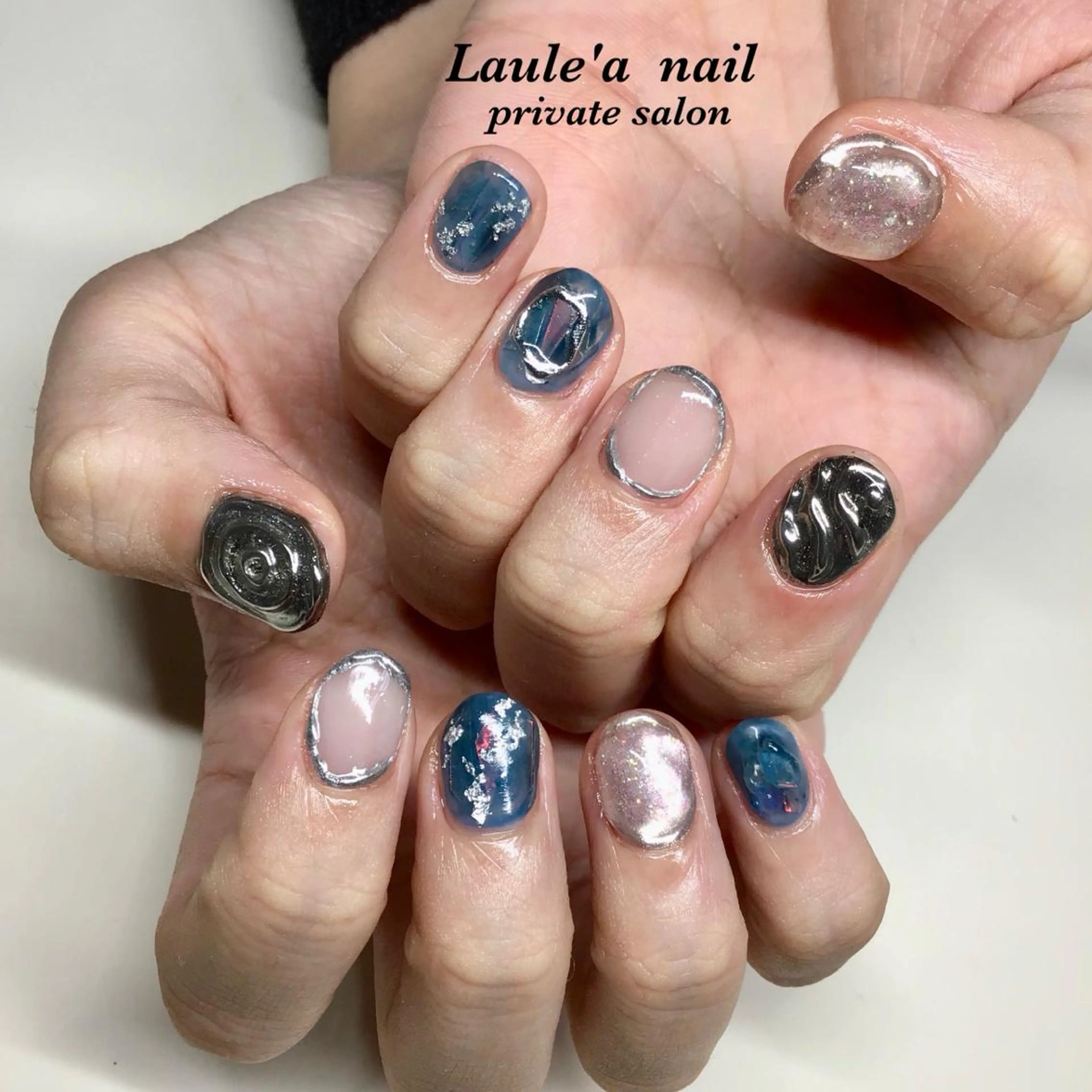 カラー ネイル マツエク・マツパ 福田 加奈のネイルデザイン