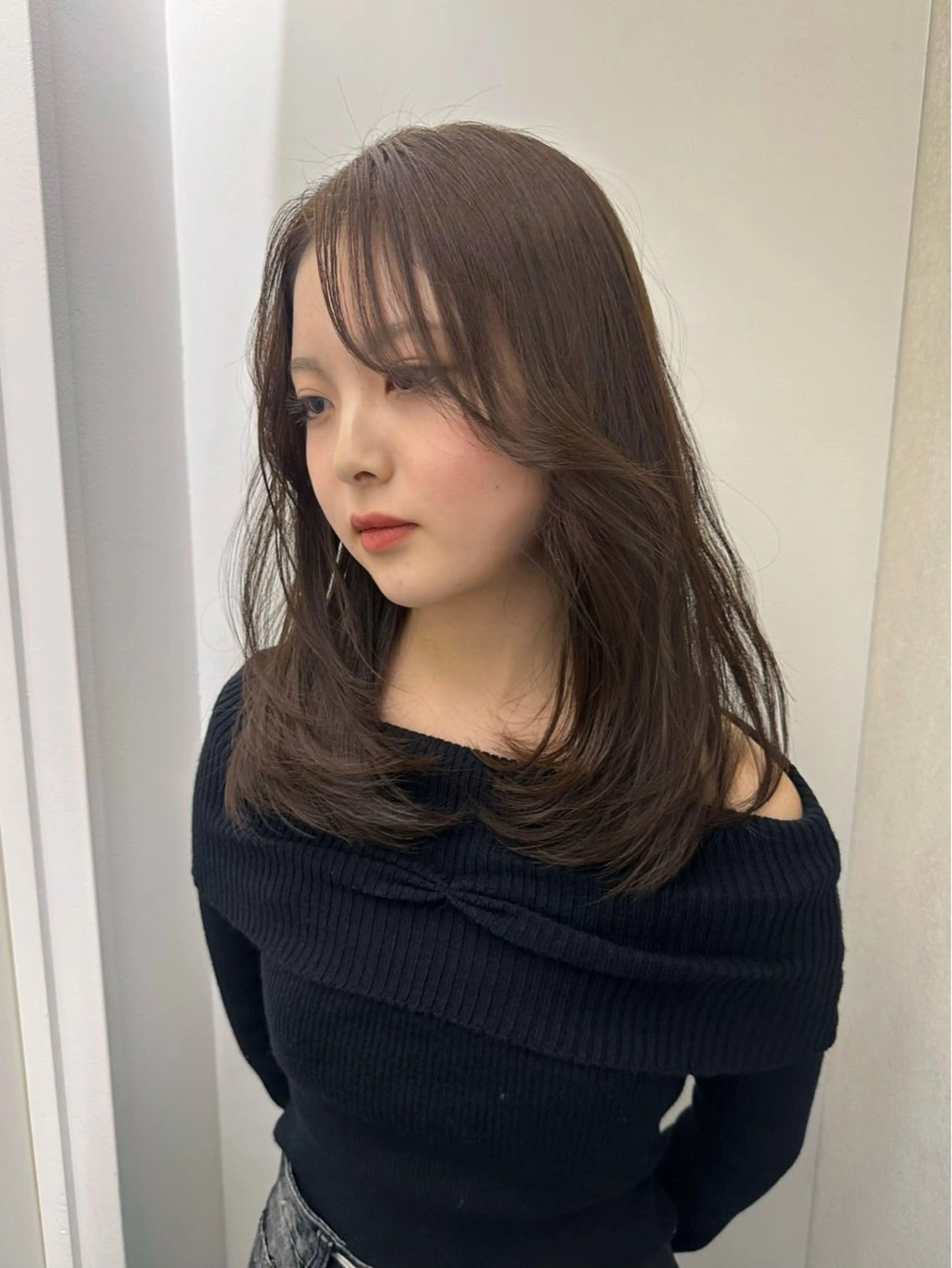 ロング カラー カット ヘアカラー 韓国ヘアメンズ・レデ ィース特化ミクのヘアスタイル