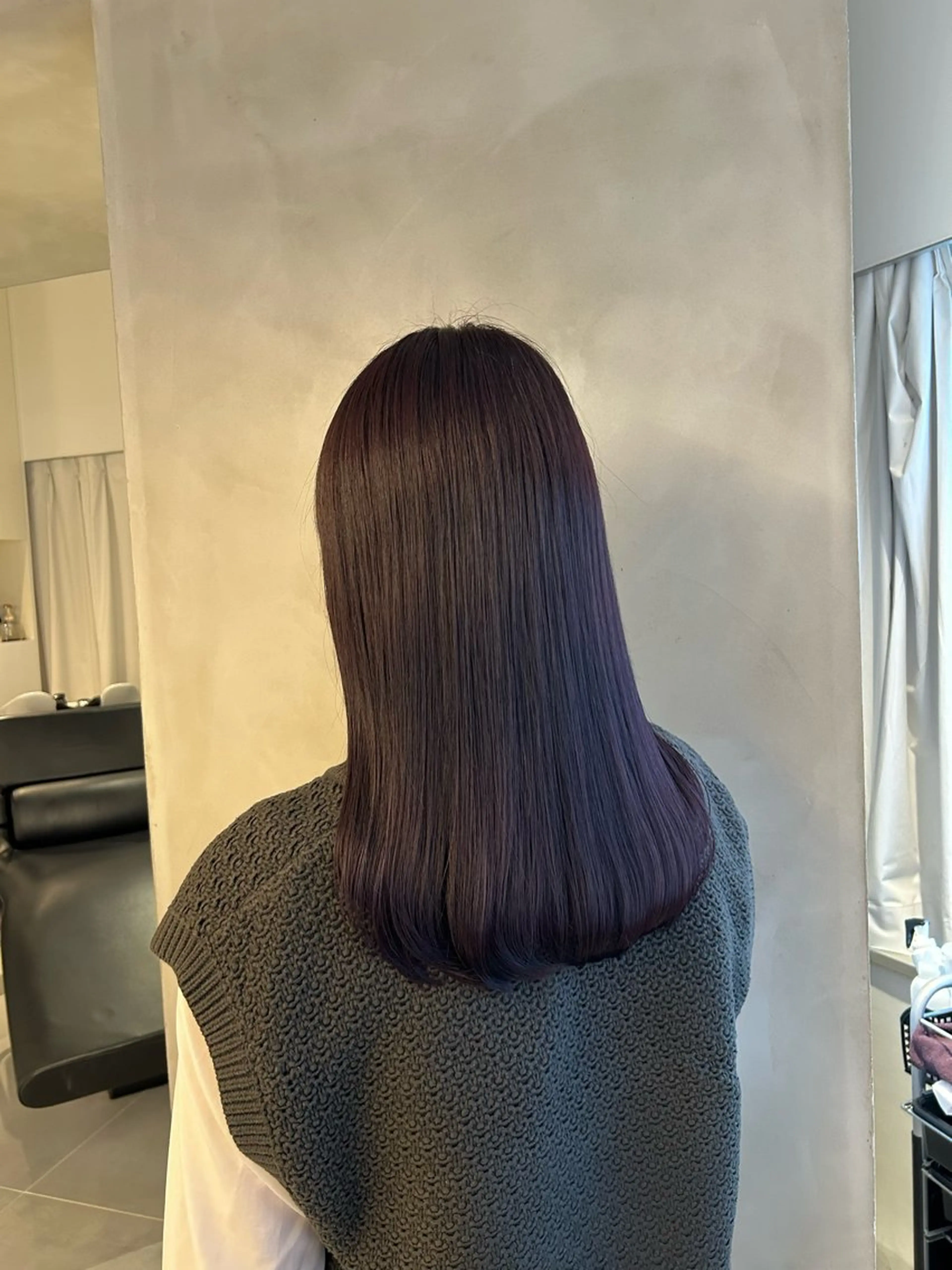 セミロング カラー カット ヘアカラー 🧚つやさらhair 🧚manakaのヘアスタイル