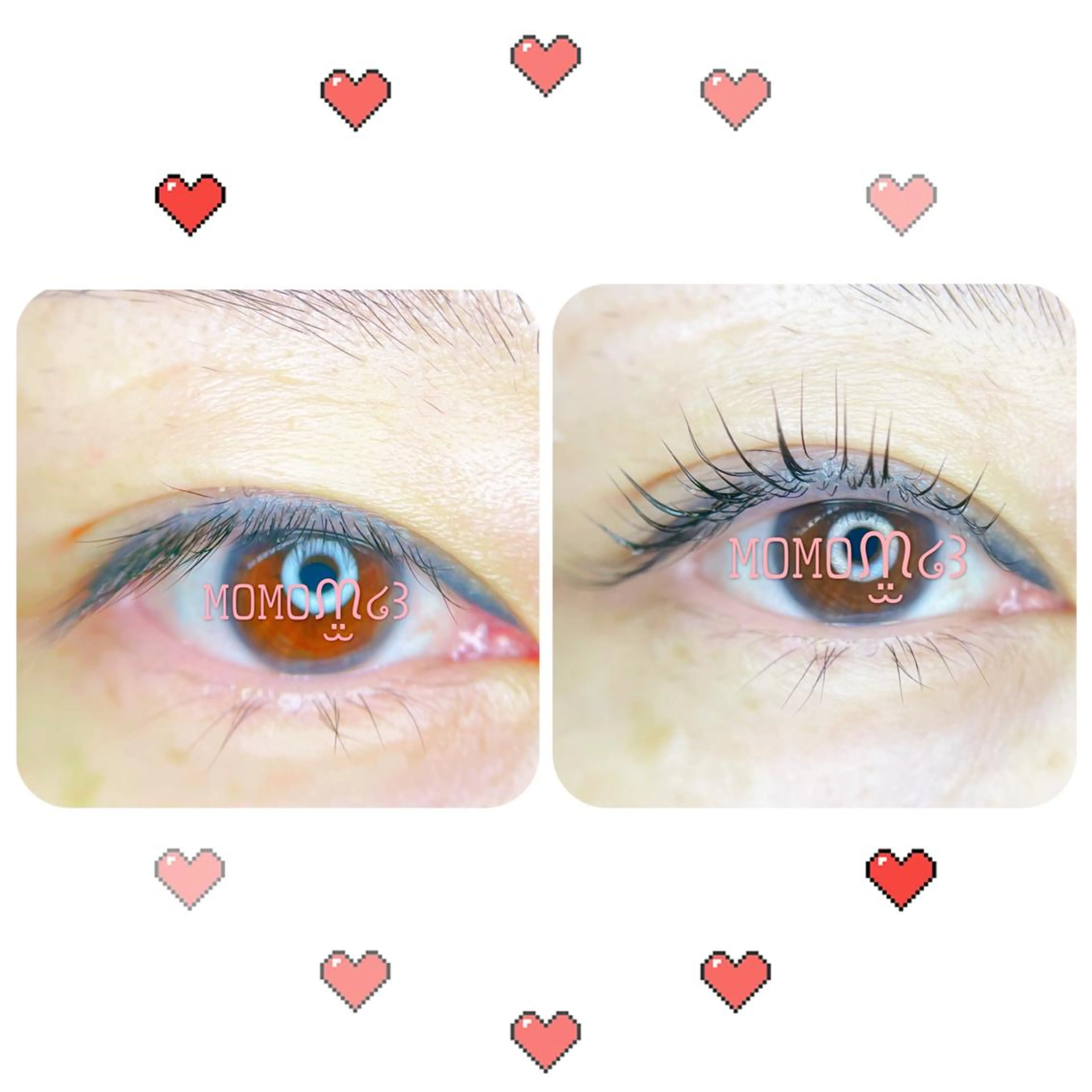 マツエク・マツパ フラットラッシュ ナチュラル パリジェンヌラッシュリフト 下まつげエクステ 一重×まつ毛パーマ モテデザインのプロ モモ🍑のマツエク・マツパデザイン