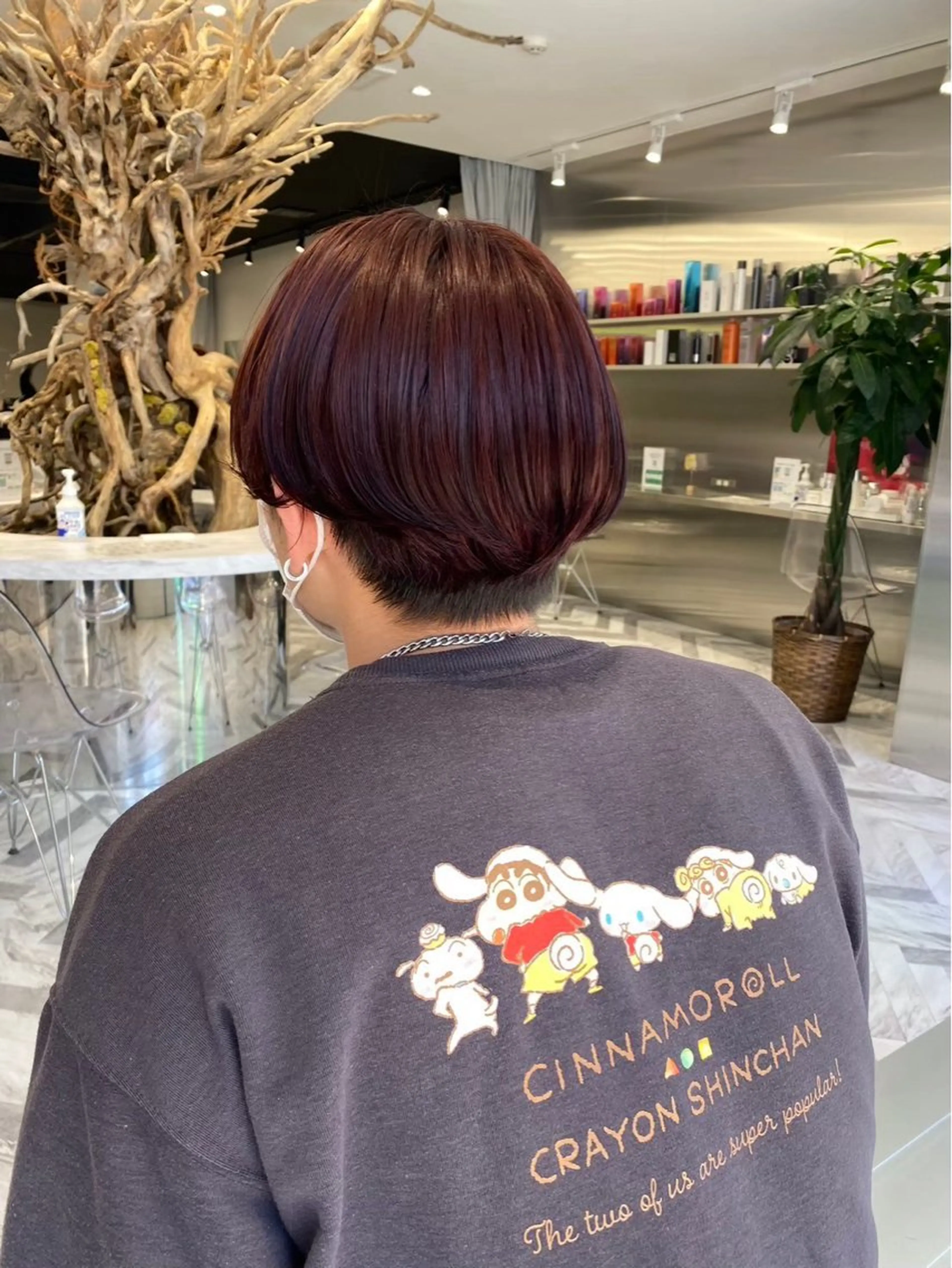 ショート カラー レッドカラー 似合わせ SHOYAのヘアスタイル
