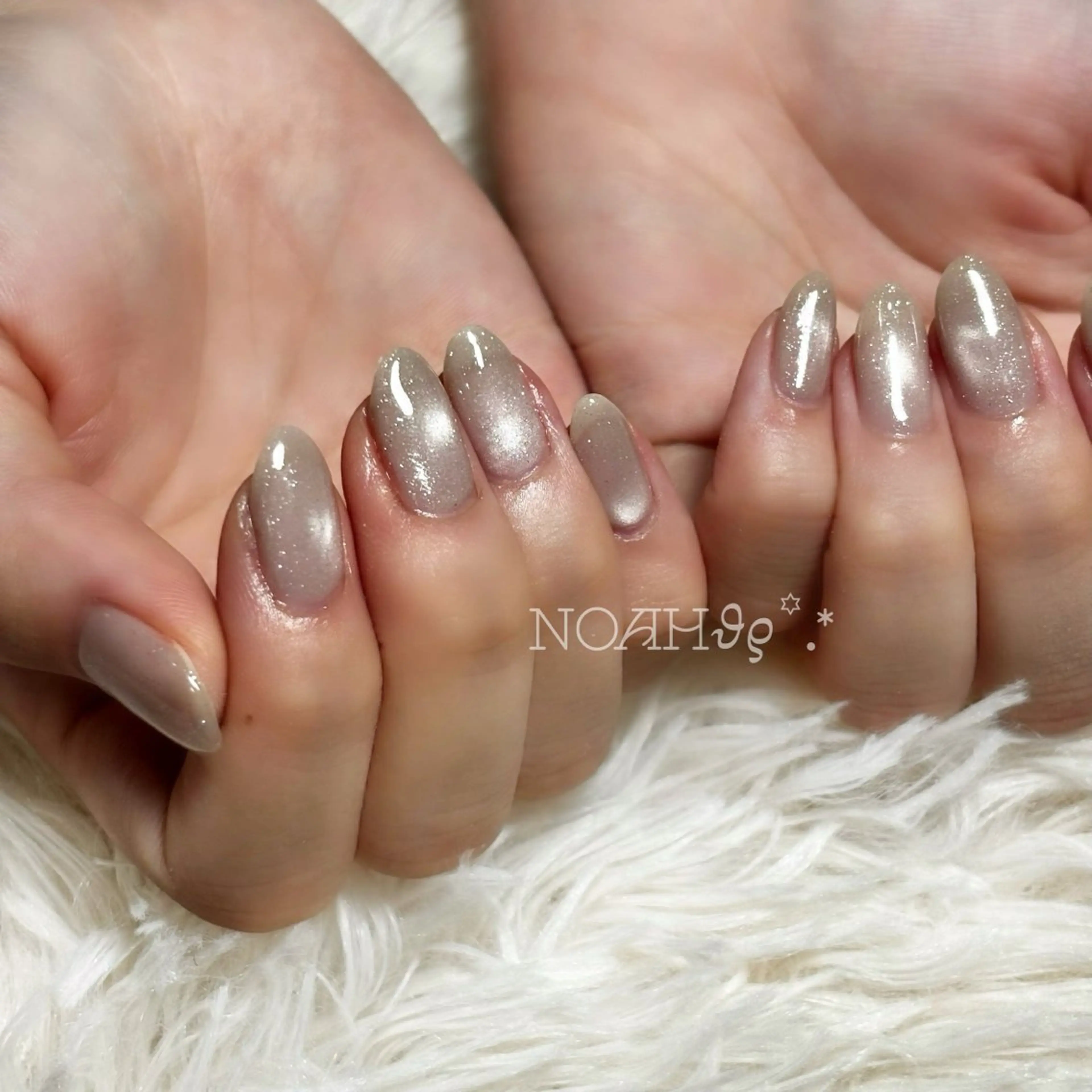 【ハンド】【オフ有り】マグネットネイル ワンカラーの写真