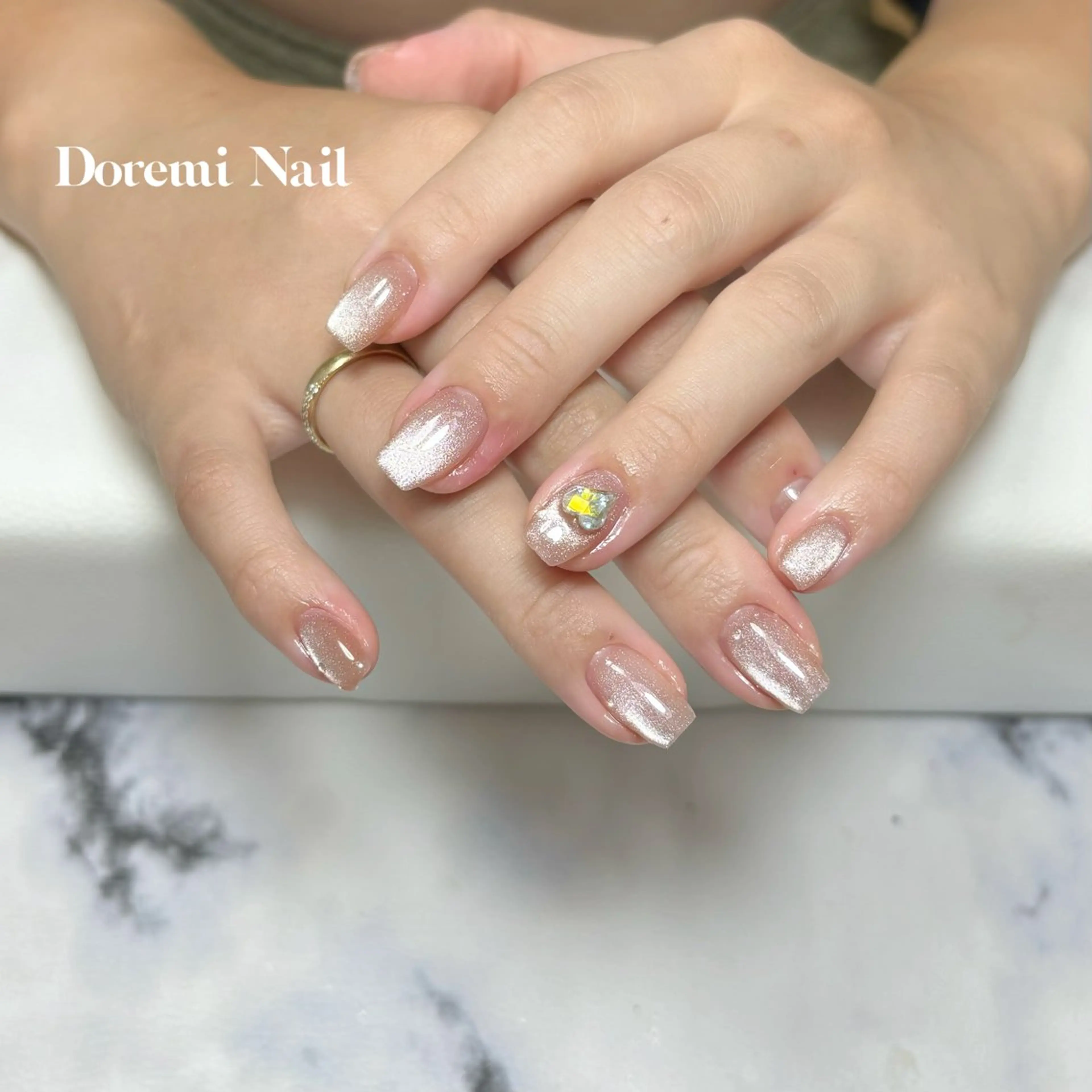 ネイル ハート ハンドネイル Doremi Nailのネイルデザイン