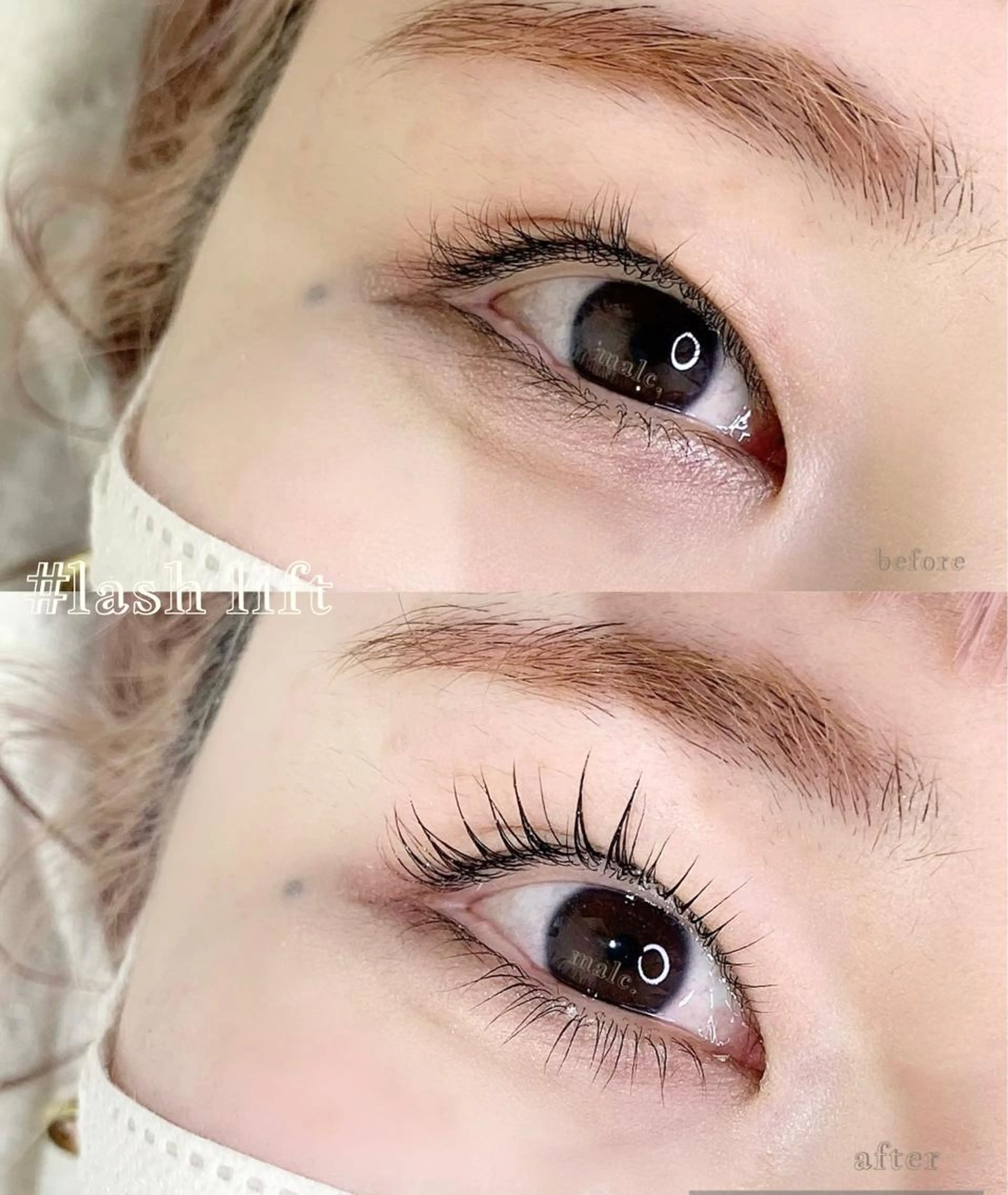 【オーダーメイド上下まつげパーマ】（コーティングTR付）🍐お顔全体のバランスを良く見せ、中顔面短縮・小顔効果あり◎の写真