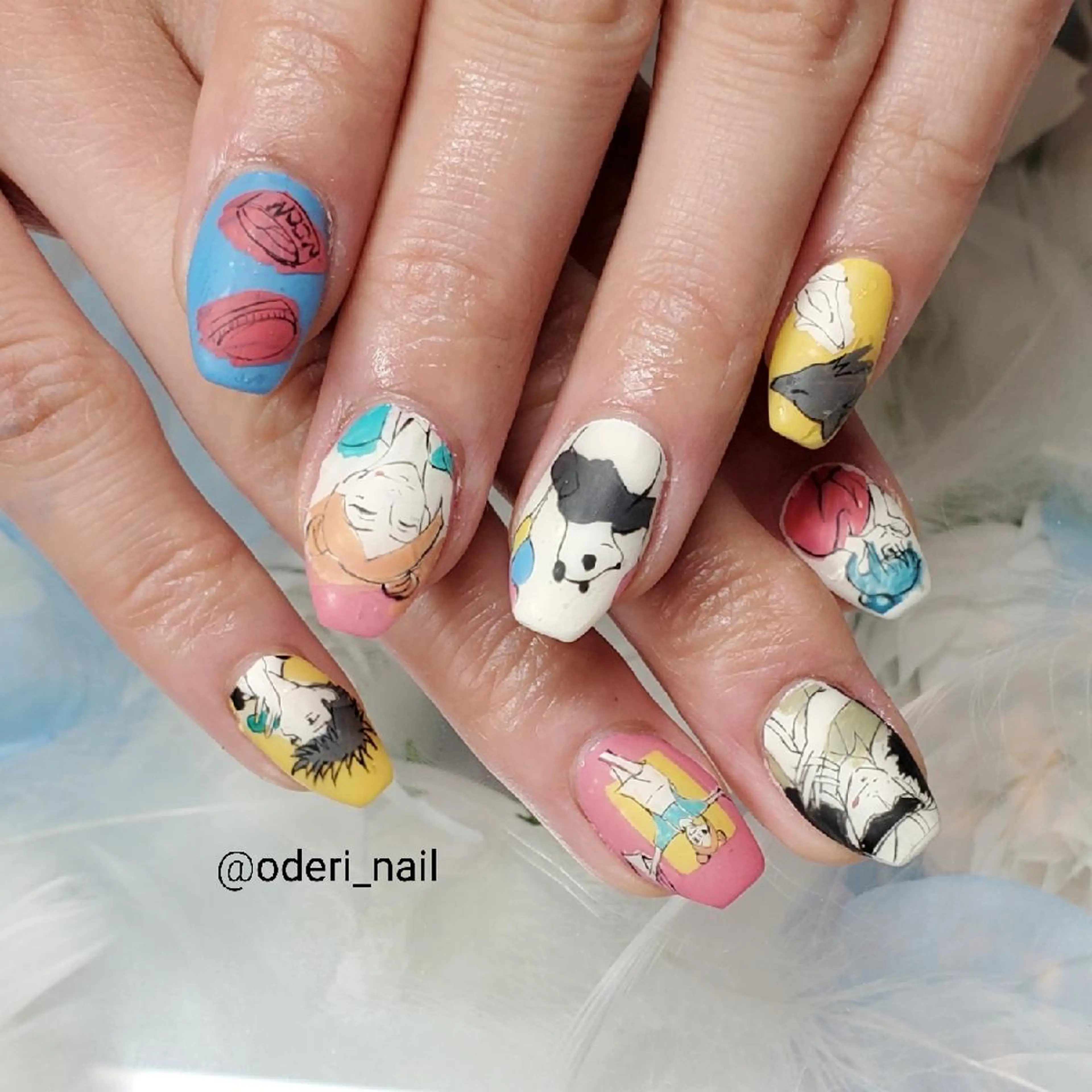 ネイル アートネイル ジェルネイル おで@ oderi_nailのネイルデザイン