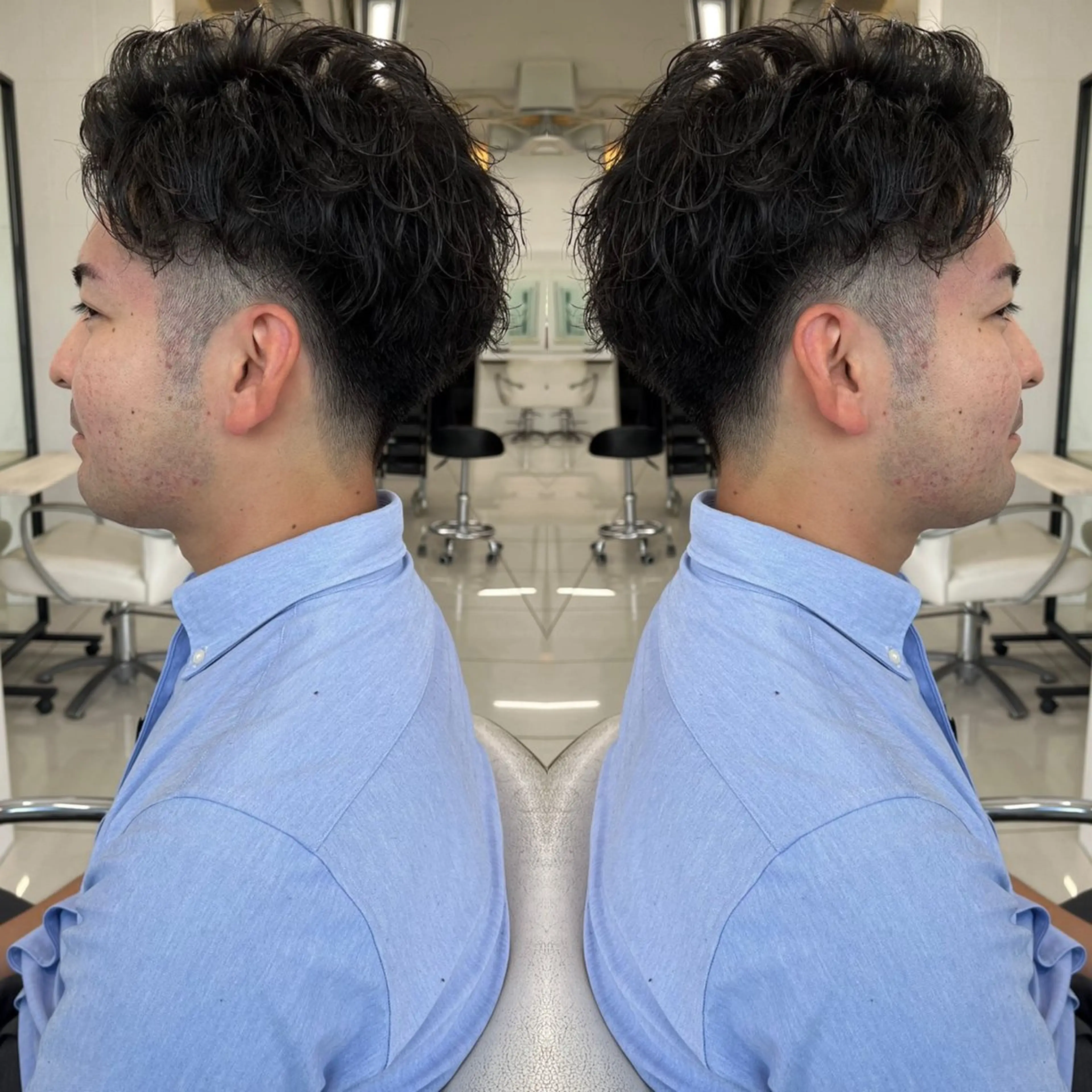 ショート パーマ メンズ カット パーマ ハタケヤマヨシキ ／BOOTHのヘアスタイル