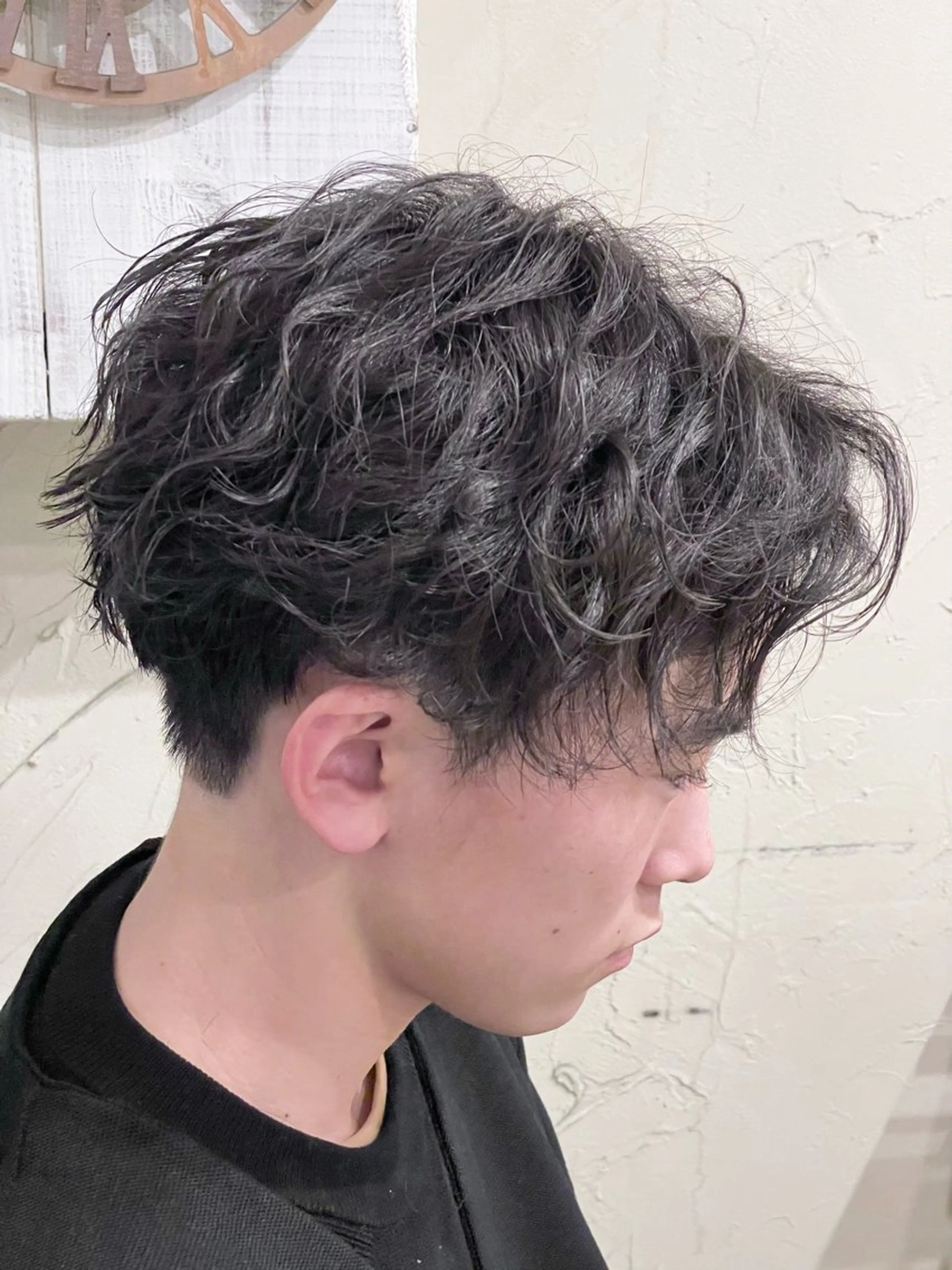 ショート パーマ メンズ メンズパーマ スパイラルパーマ カット パーマ メンズ特化/パーマ指 名No.1/百瀬太郎のヘアスタイル