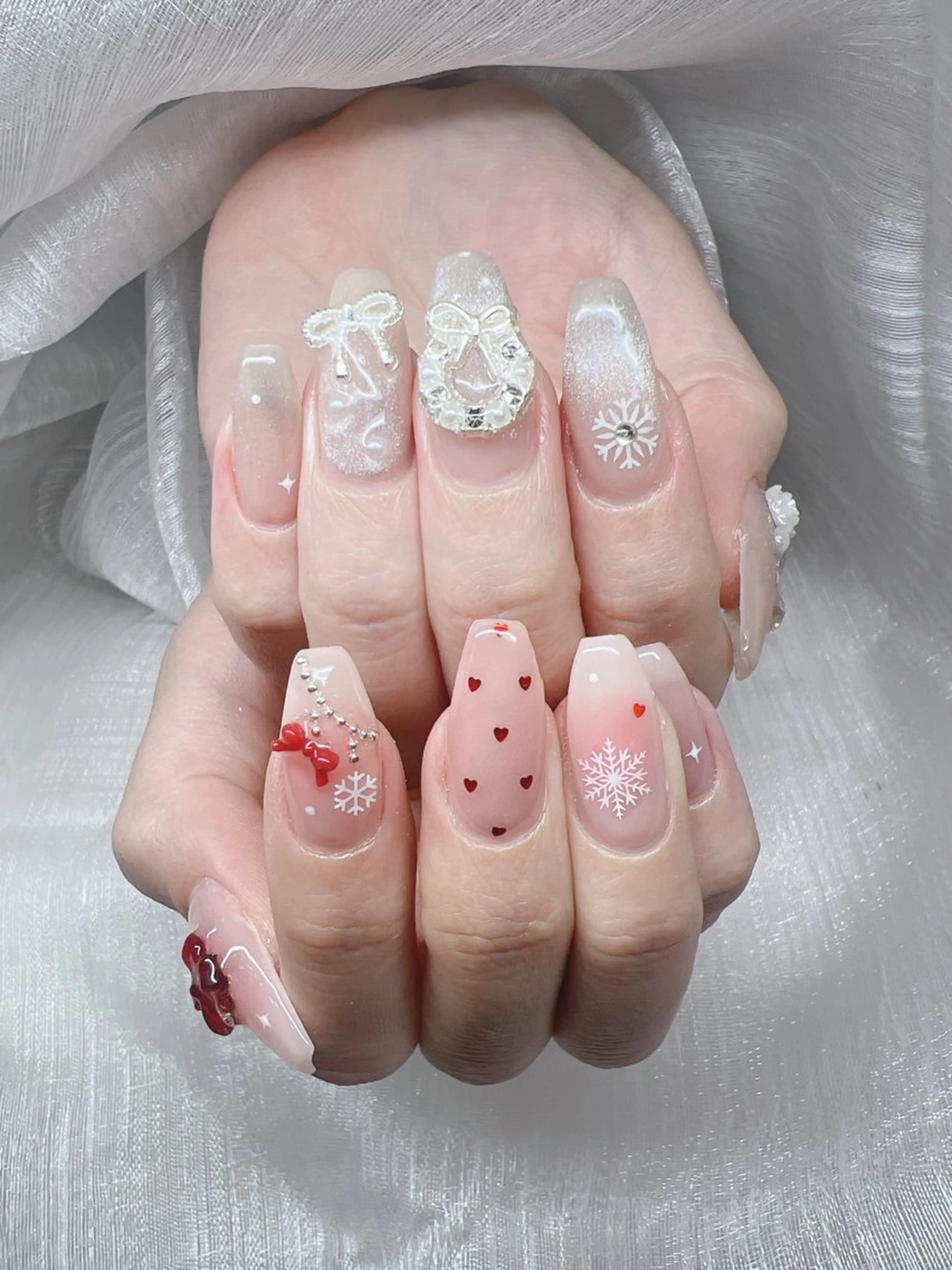 ネイル ハンドネイル Lee Nails チップ長さだし専門店のネイルデザイン