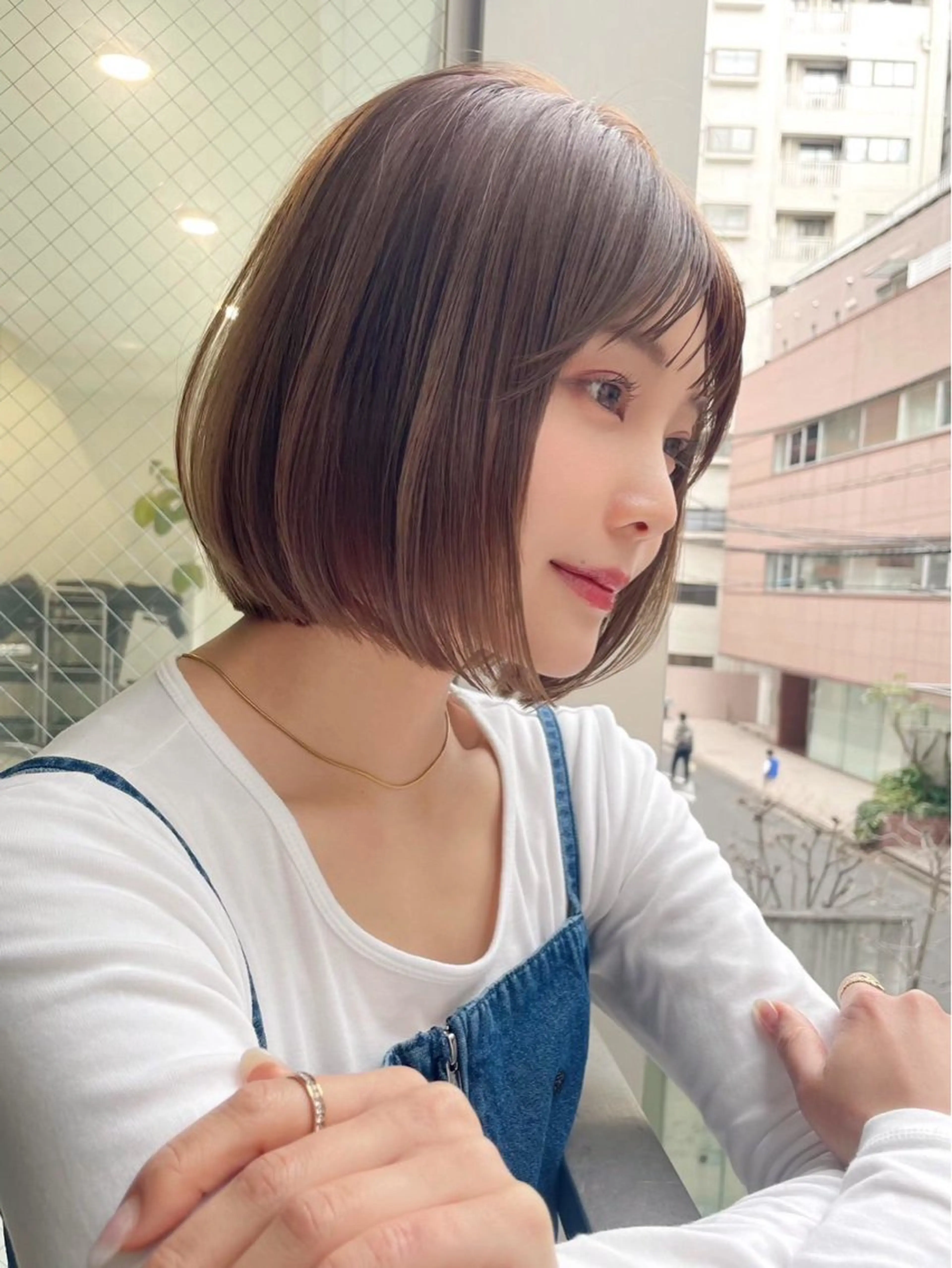 ショート カラー カット ヘアカラー 似合わせ/レイヤー/ ボブ Senriのヘアスタイル