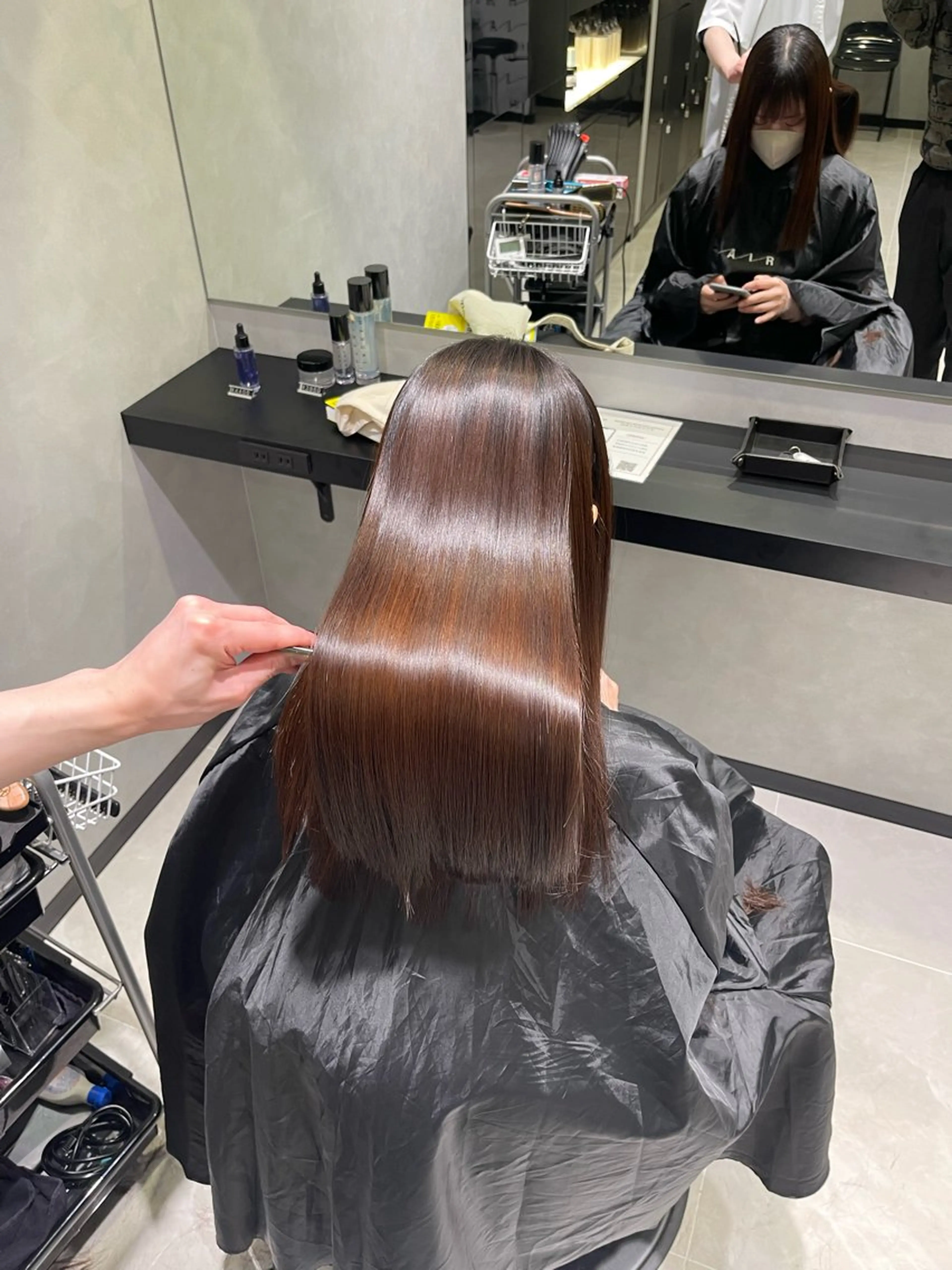 ロング 髪質改善 縮毛矯正 トリートメント 阿部 祥大のヘアスタイル