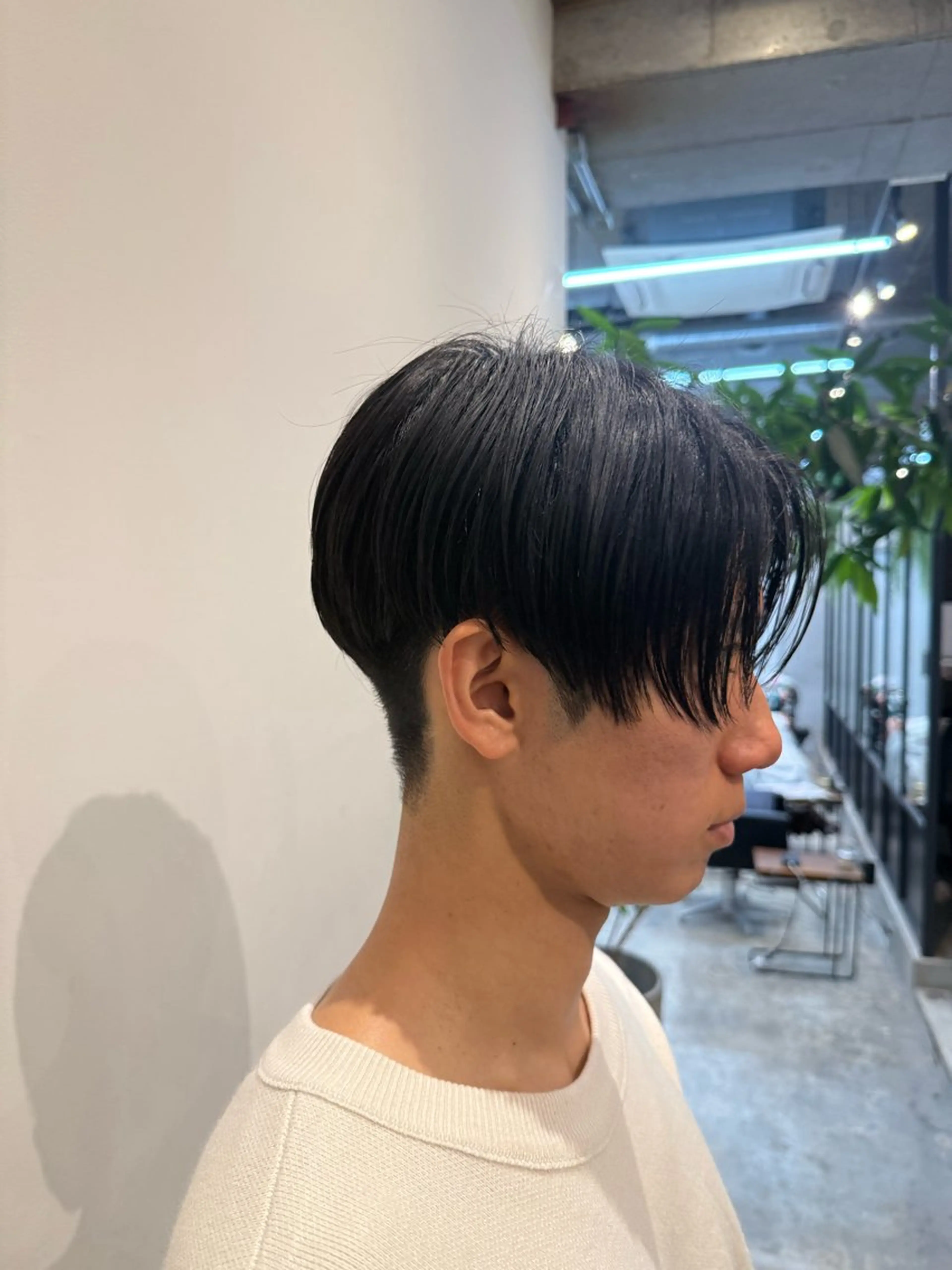 メンズ センターパート カット 川口開世 short cutのヘアスタイル