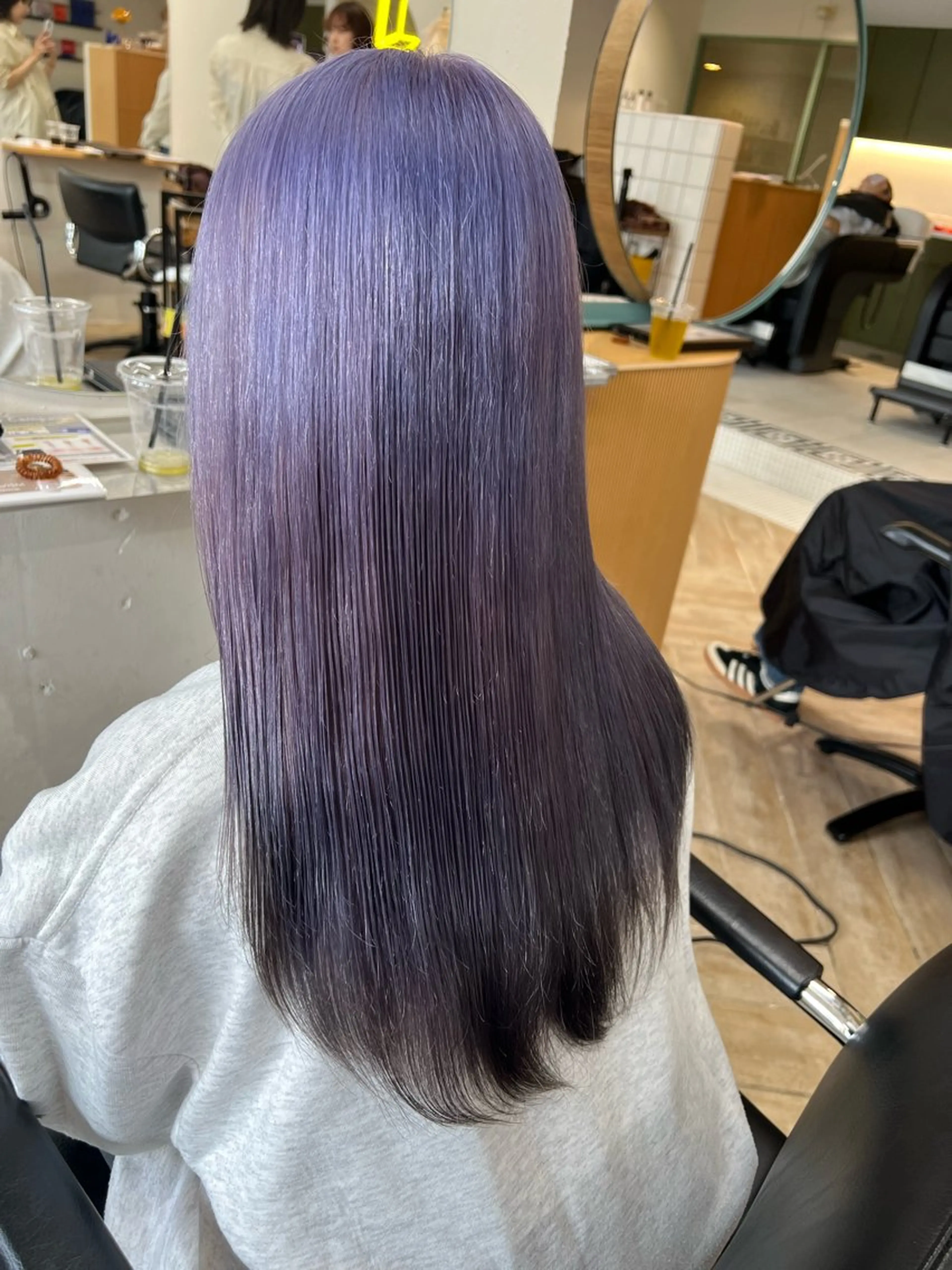 セミロング カラー カット ヘアカラー トリートメント ベージュ/髪質改善 新潟/万代/井上佑のヘアスタイル