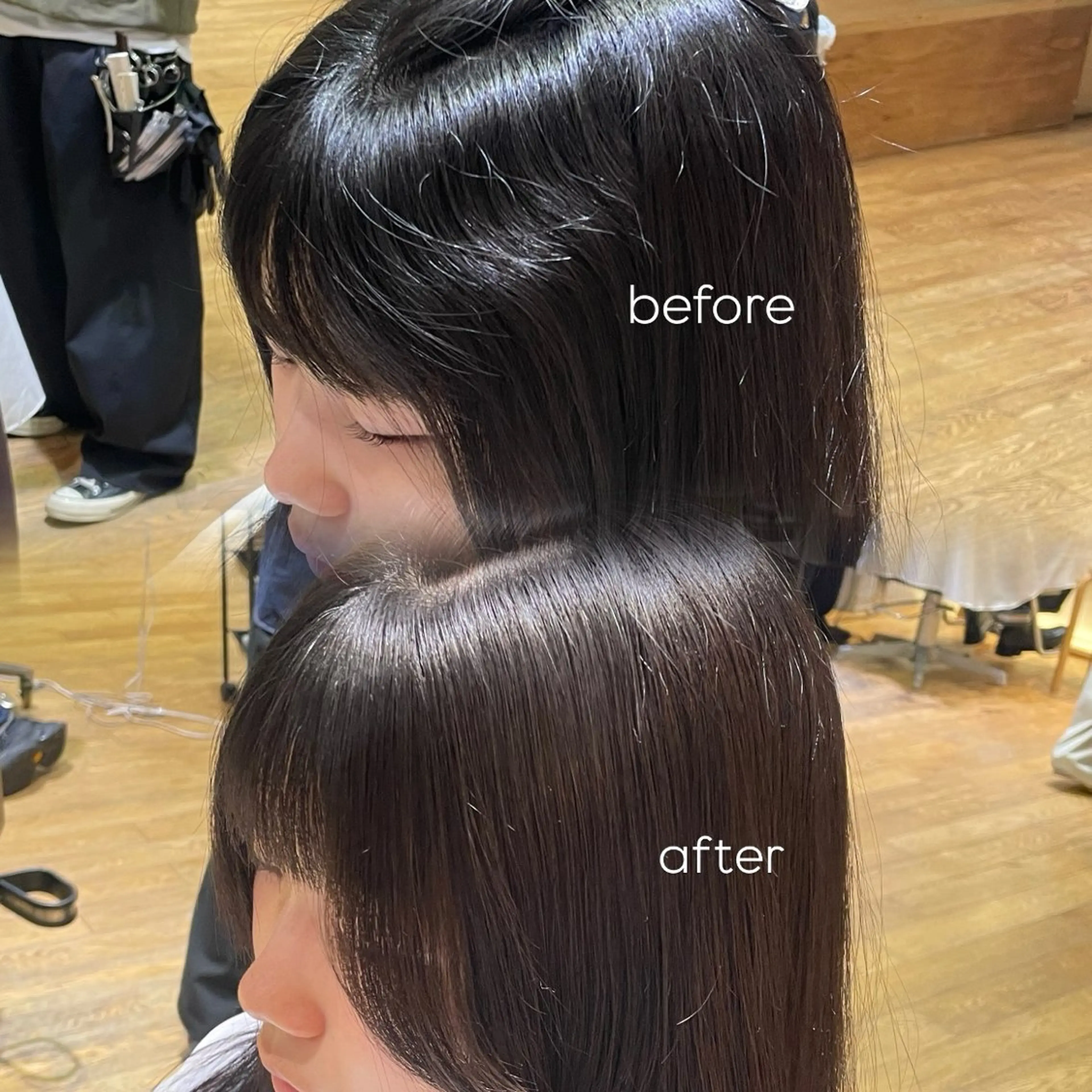 ロング パーマ 縮毛矯正 縮毛矯正 縮毛矯正/レイヤー 🌙児玉光瑠のヘアスタイル