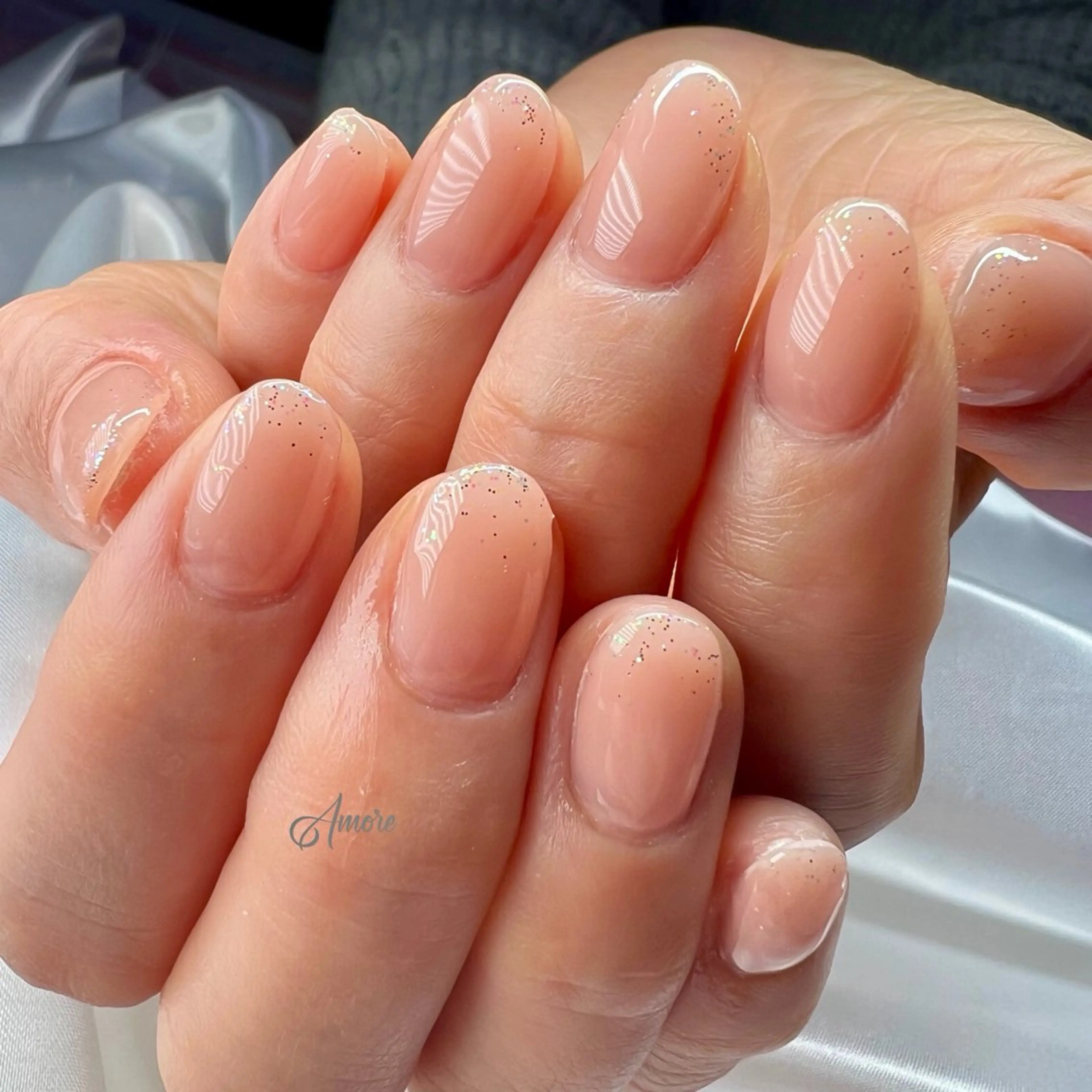 ネイル ジェルネイル キラキラネイル 韓国ネイル パラジェル 冬ネイル You kyehwaのネイルデザイン