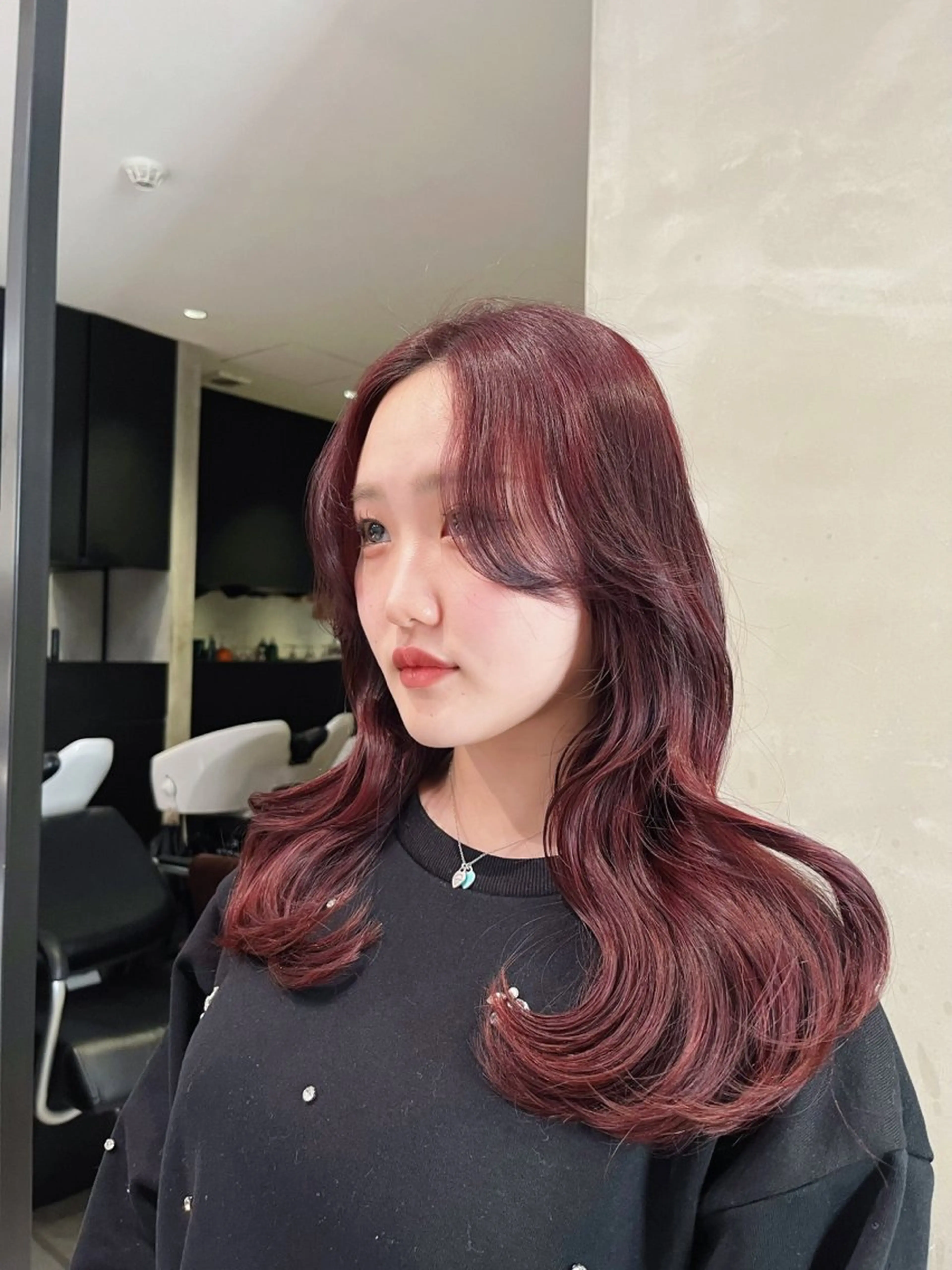 韓国レイヤー＋トレンドカラーの写真