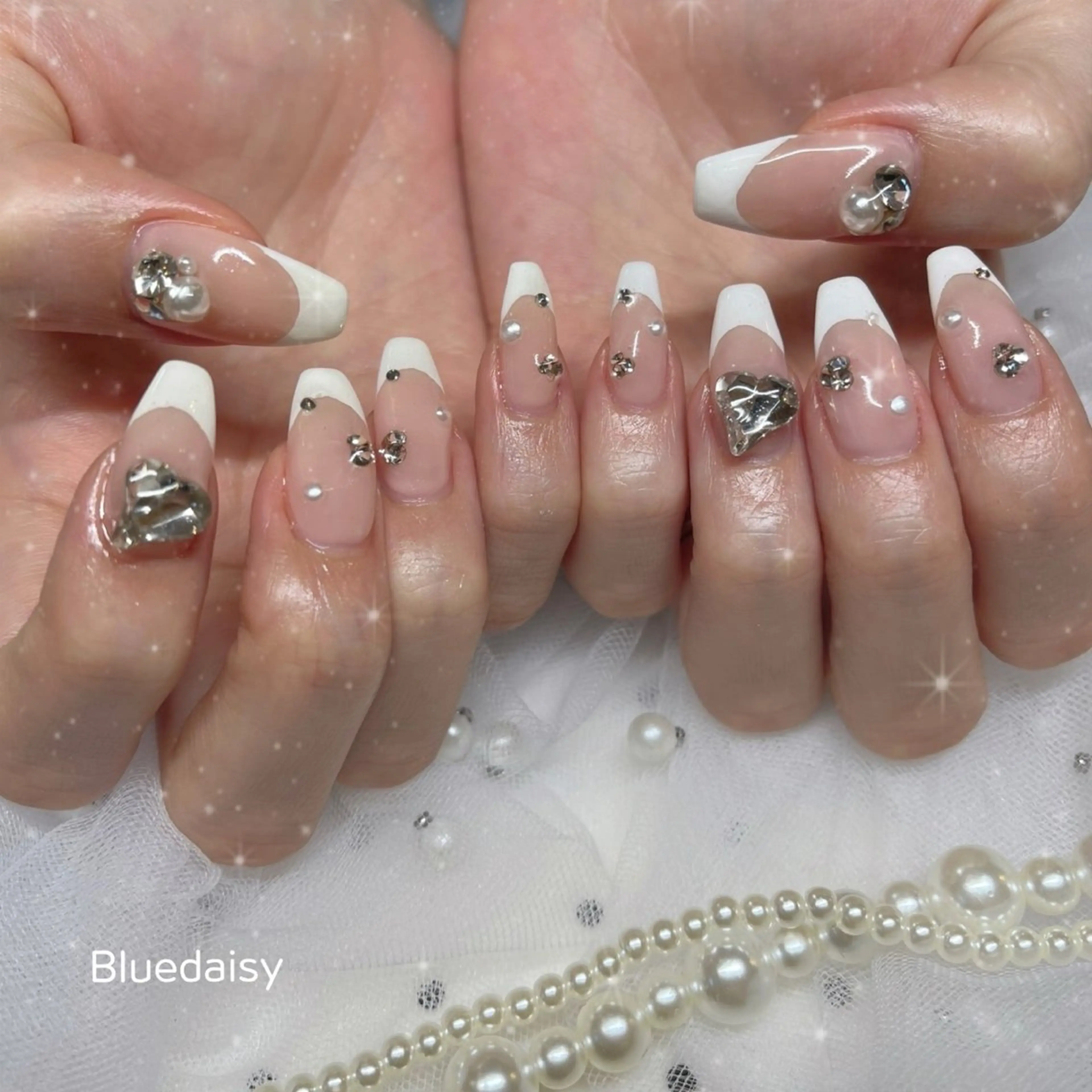 ネイル ハンドネイル Blue daisy 栄本店のネイルデザイン