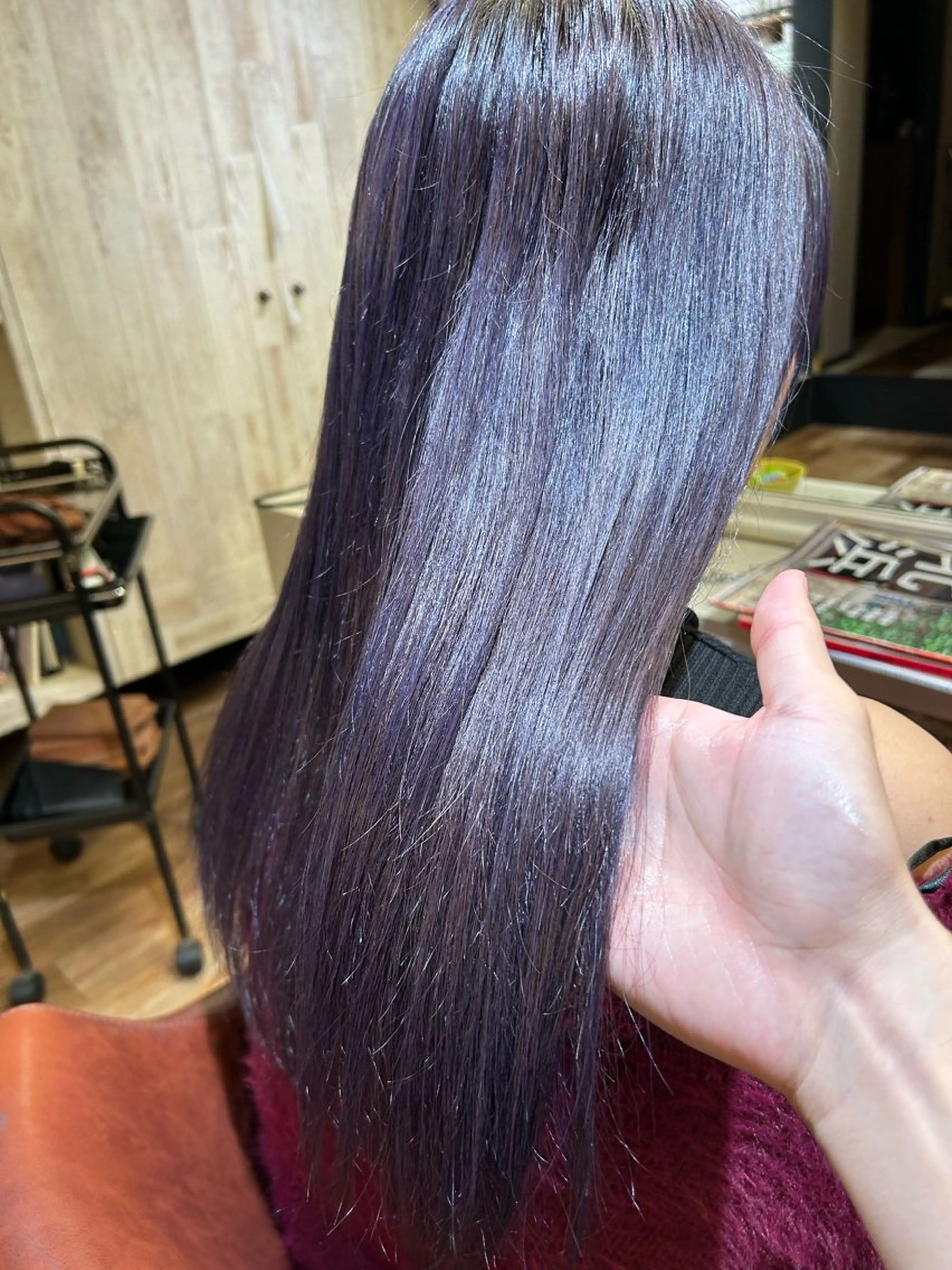 ロング カラー カット ヘアカラー トリートメント マエダ マサシのヘアスタイル