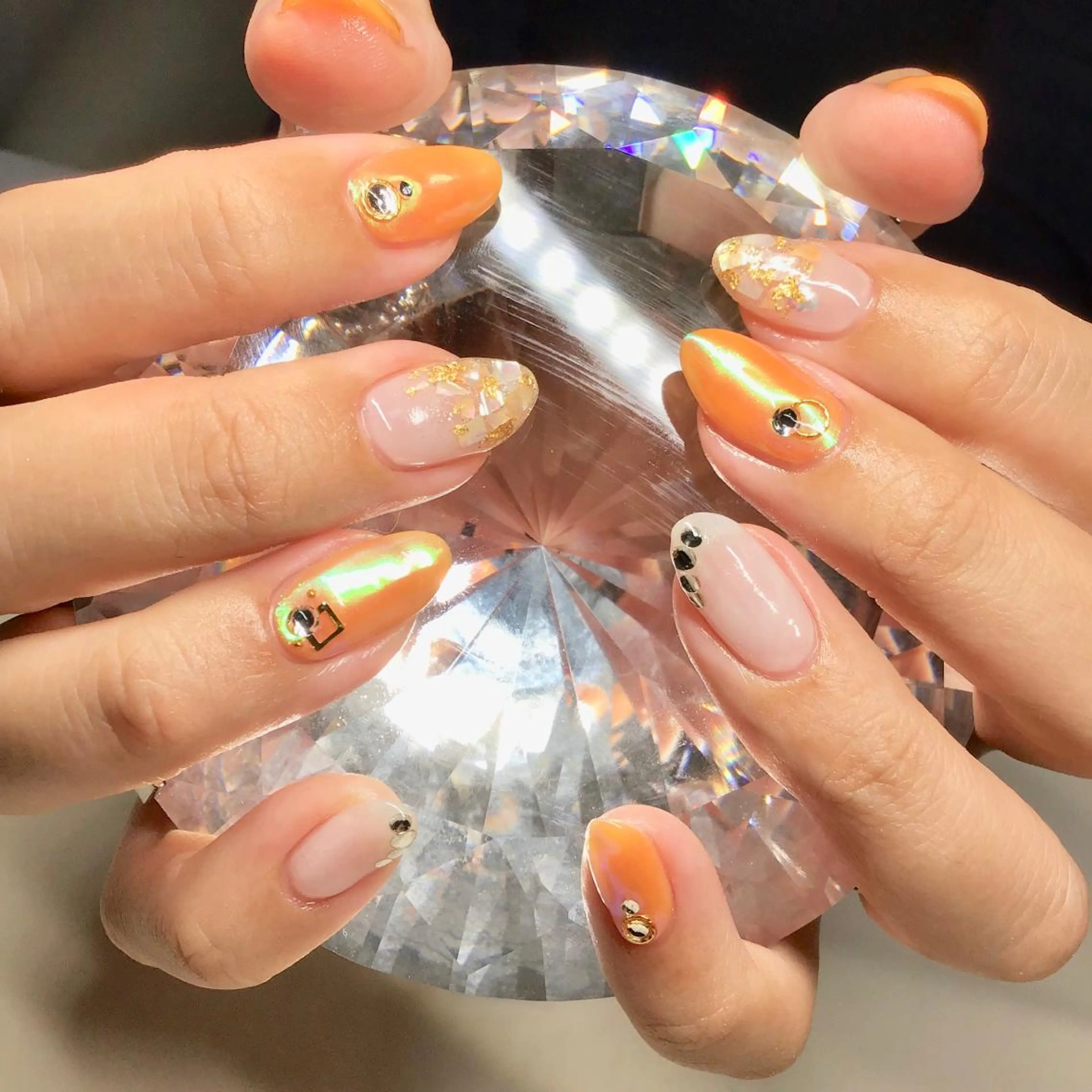 ロング ネイル マツエク・マツパ 福田 加奈のネイルデザイン