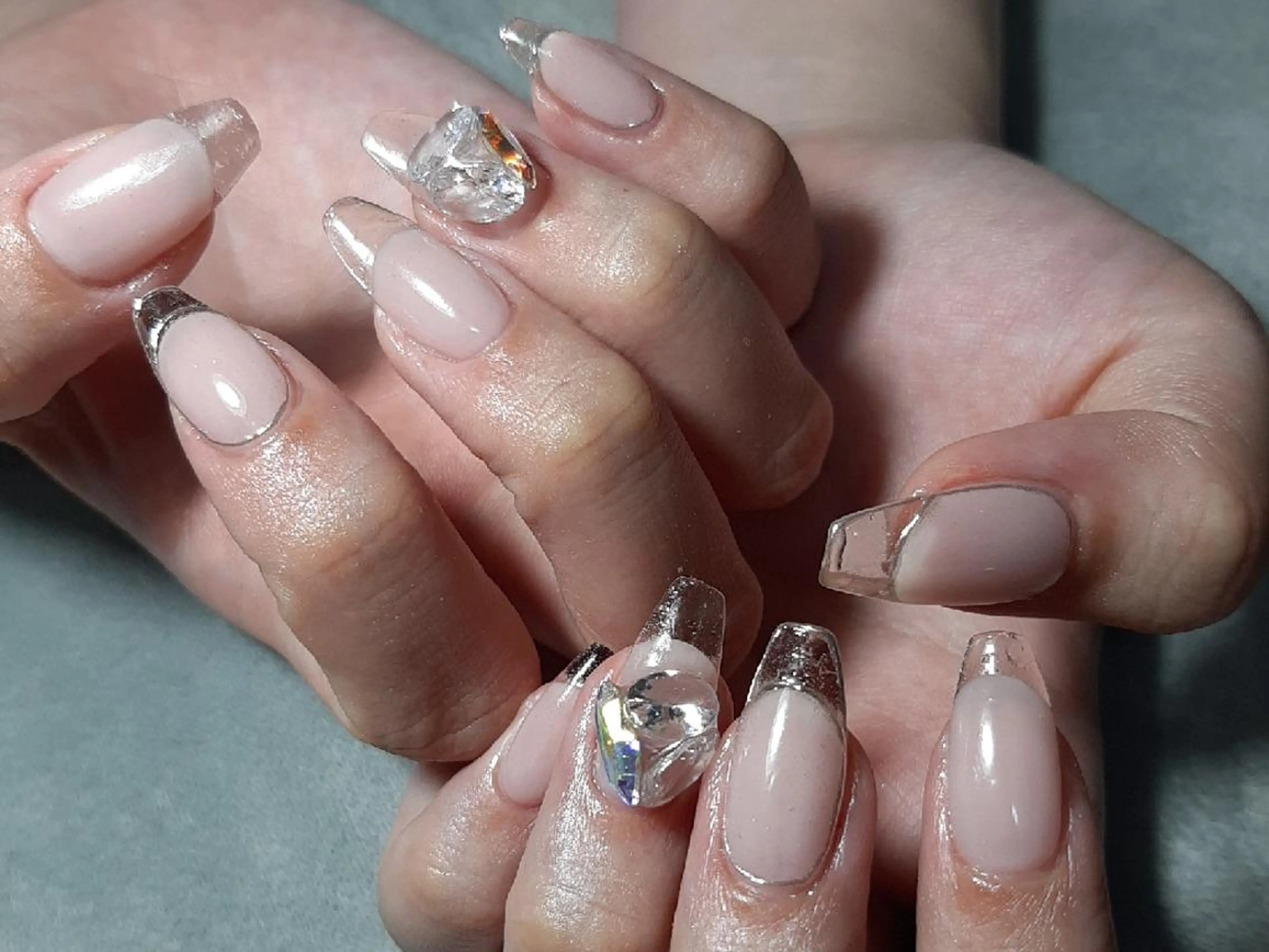 ネイル クリアネイル フレンチネイル ジェルネイル ハンドネイル ネイリスト やましたのネイルデザイン