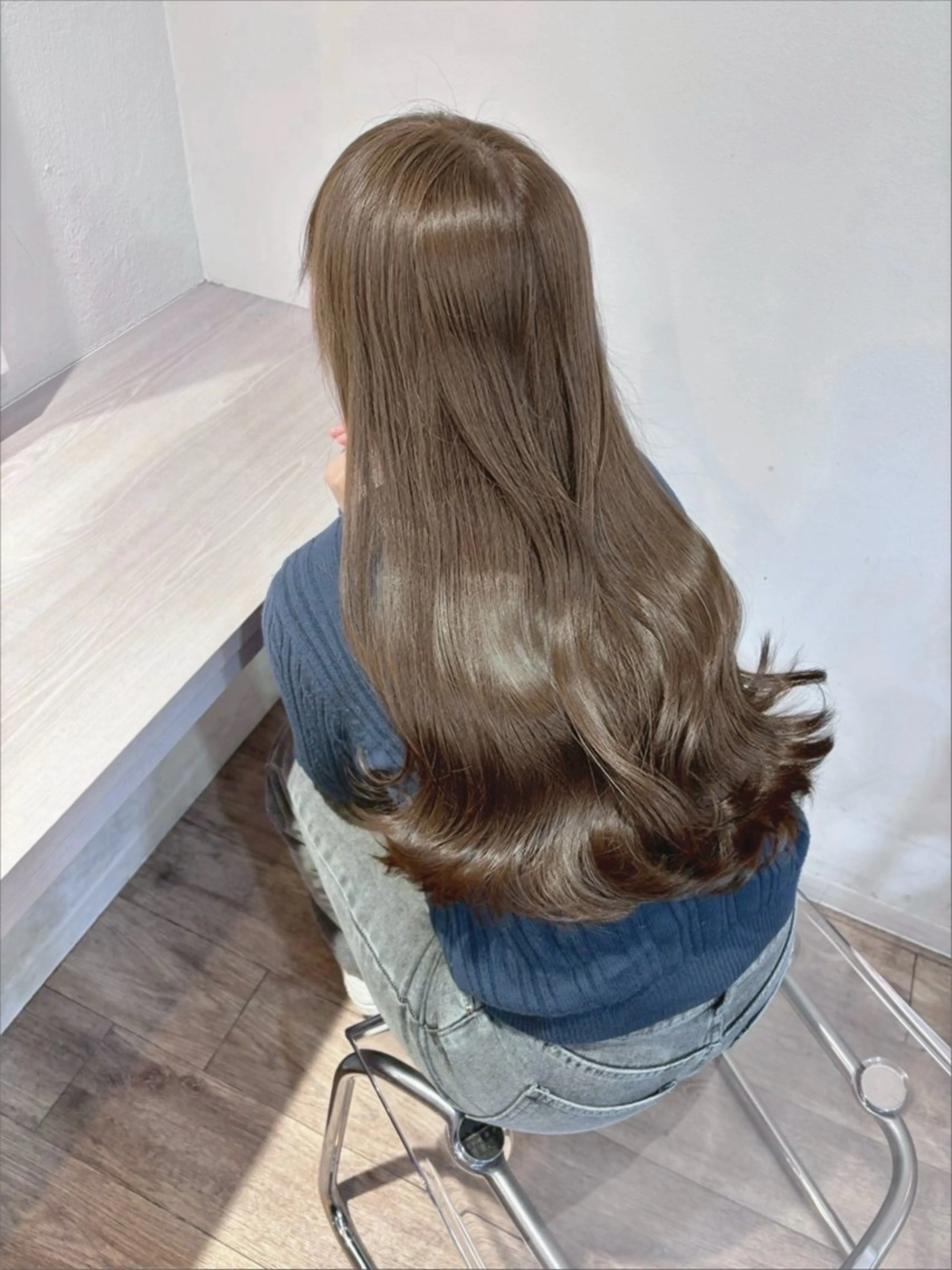 ロング カラー 透明感カラー トリートメント カット ヘアカラー トリートメント 透明感カラー特化/ ベージュ/梅田/英輝のヘアスタイル