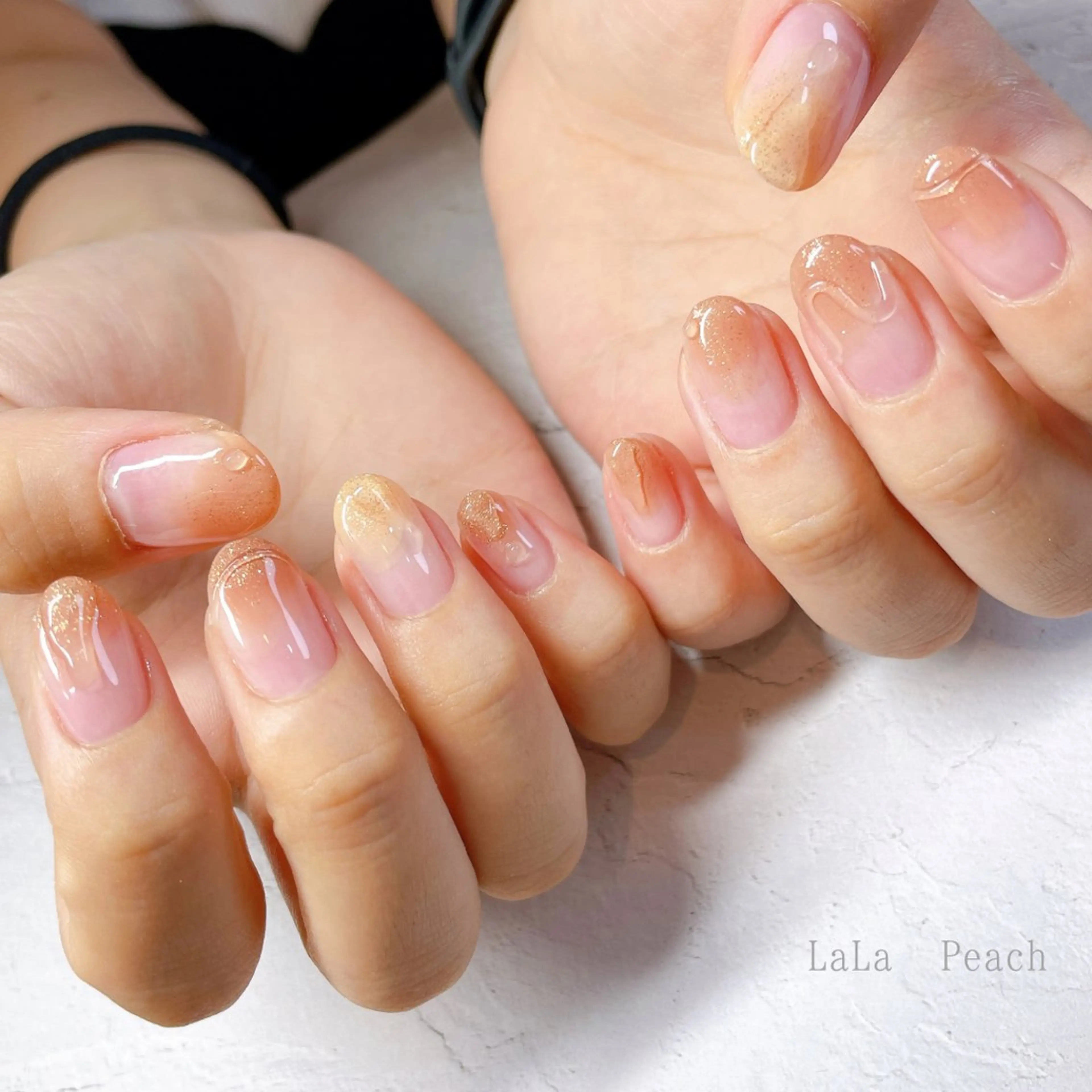 ネイル ジェルネイル ニュアンスネイル ハンドネイル LaLa Peach 福岡のマツエク・マツパデザイン