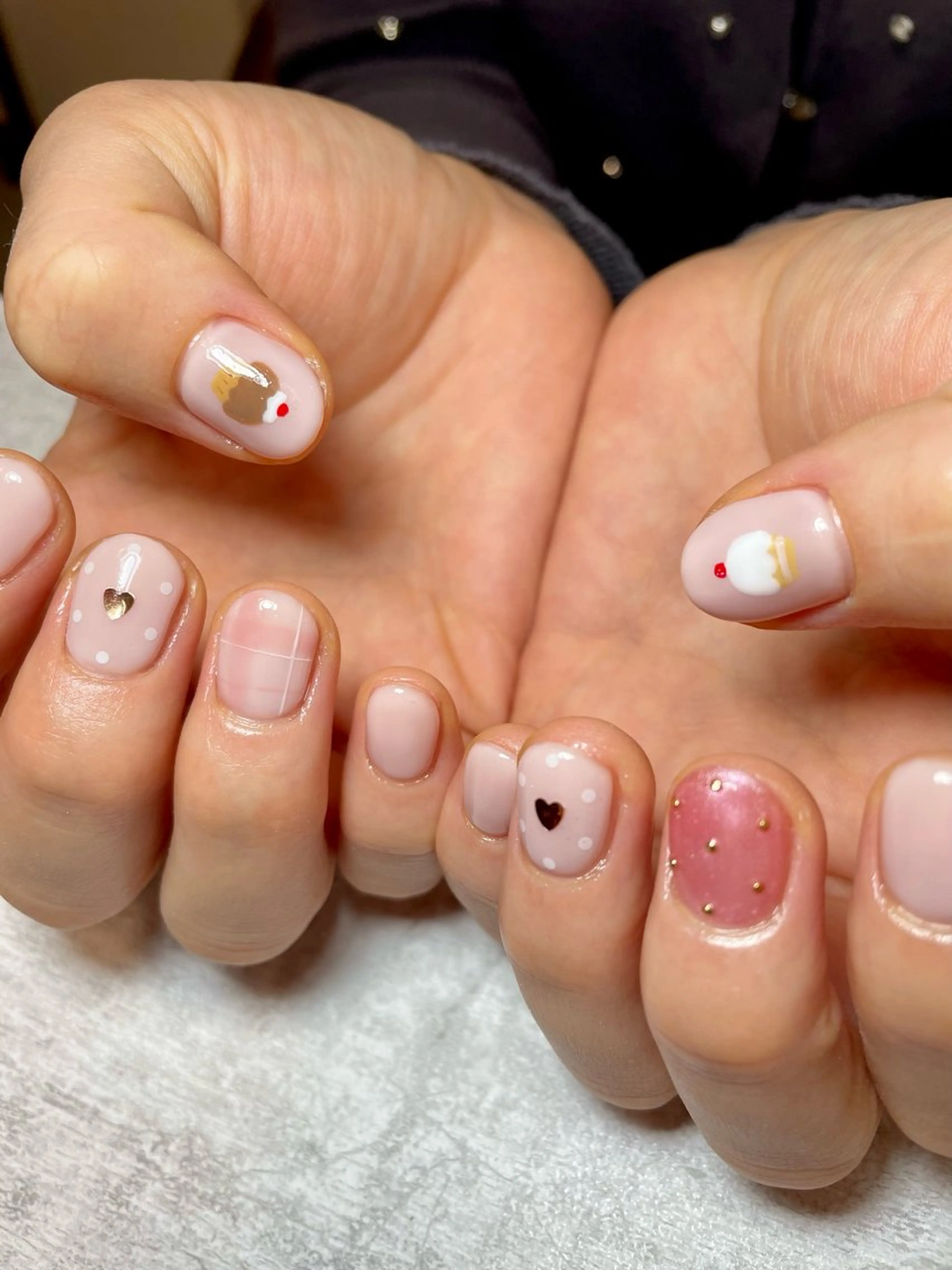 ネイル アートネイル 持ち込み バレンタイン nana .のネイルデザイン