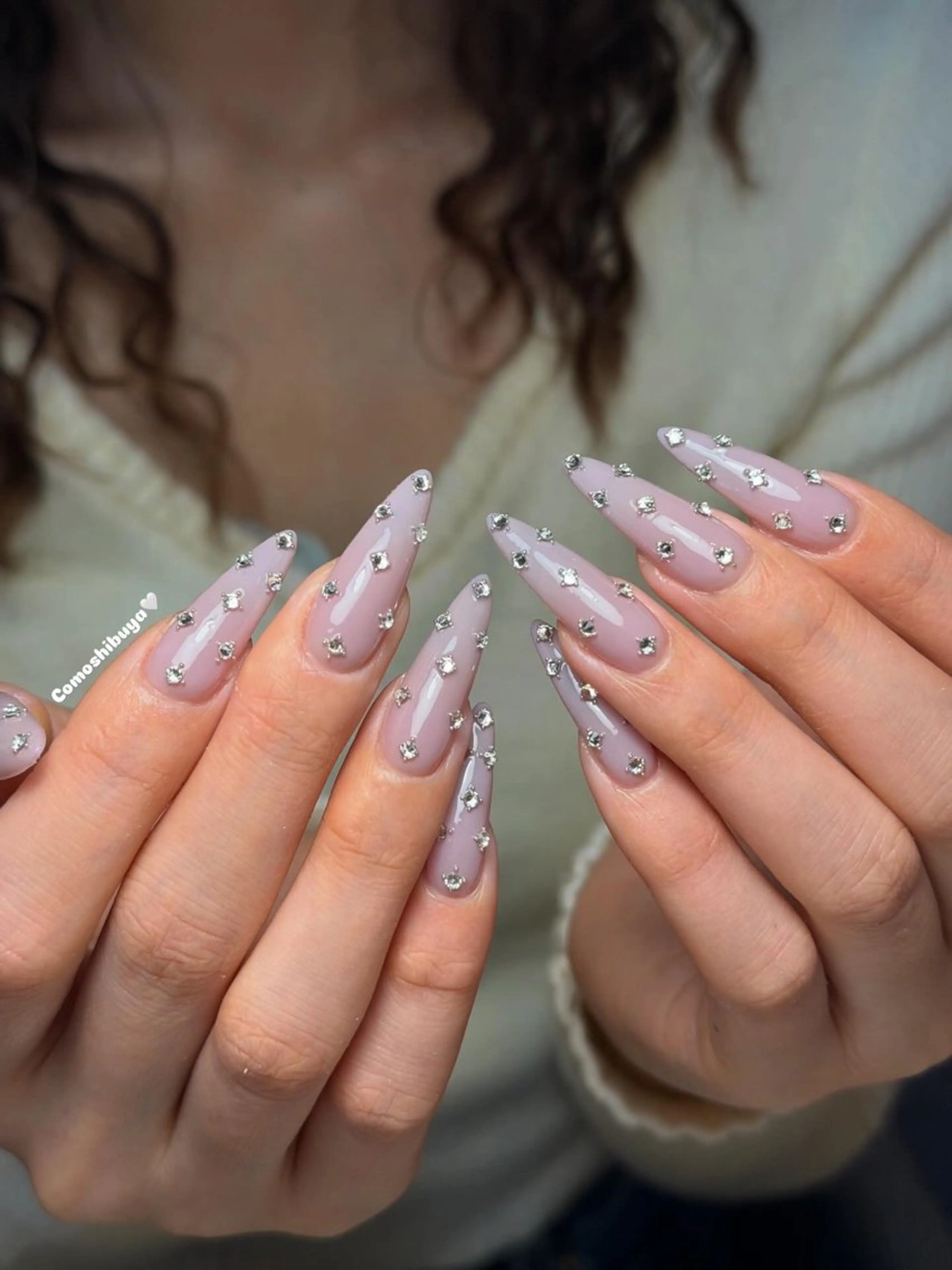 ネイル 韓国ネイル シンプルネイル ワンホンネイル ハンドネイル CoMo Nailのネイルデザイン