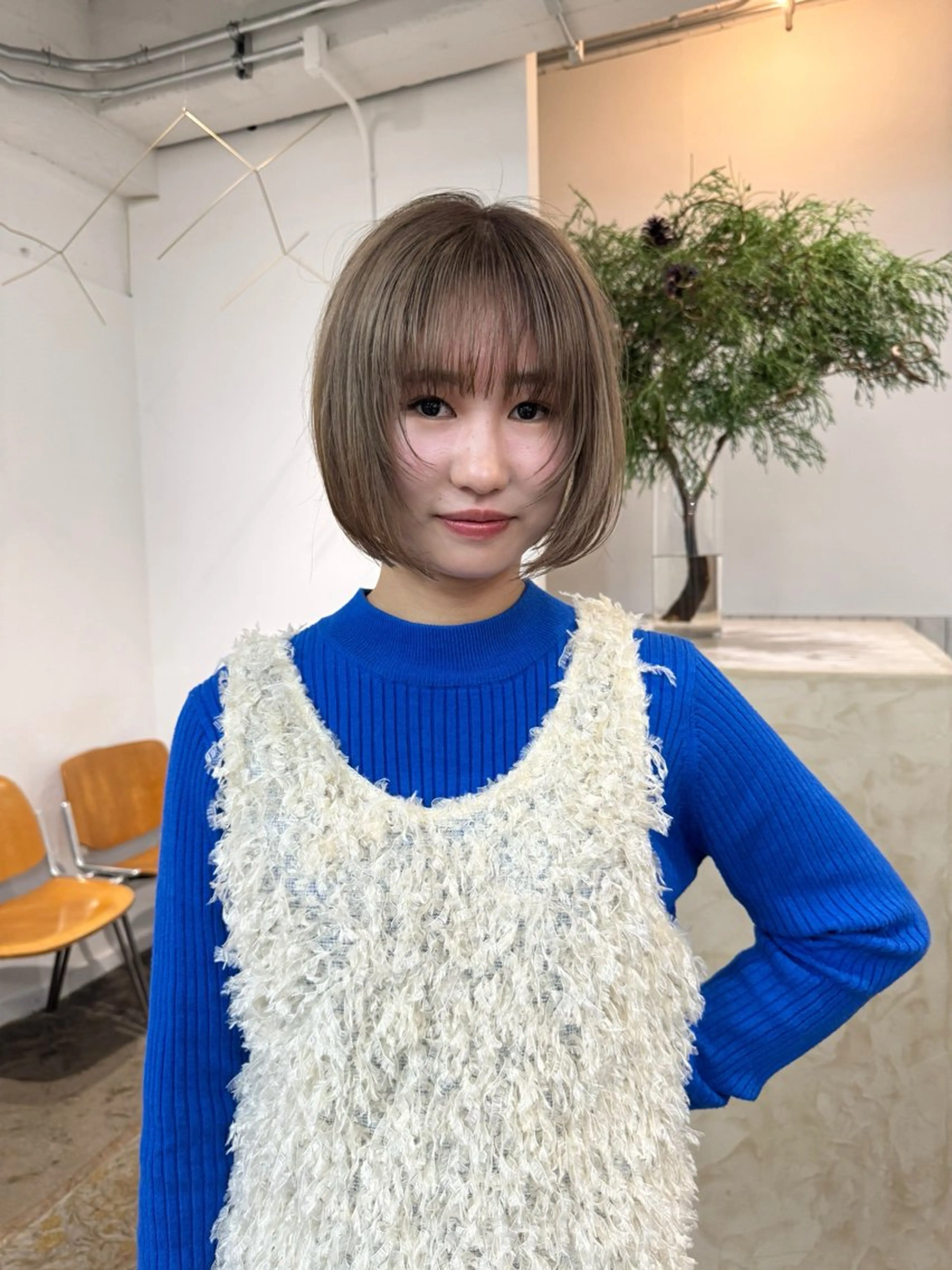 ショート ボブ 顔まわりレイヤー 顔周りカット レイヤーカット カット スギヤマ ショウゴのヘアスタイル